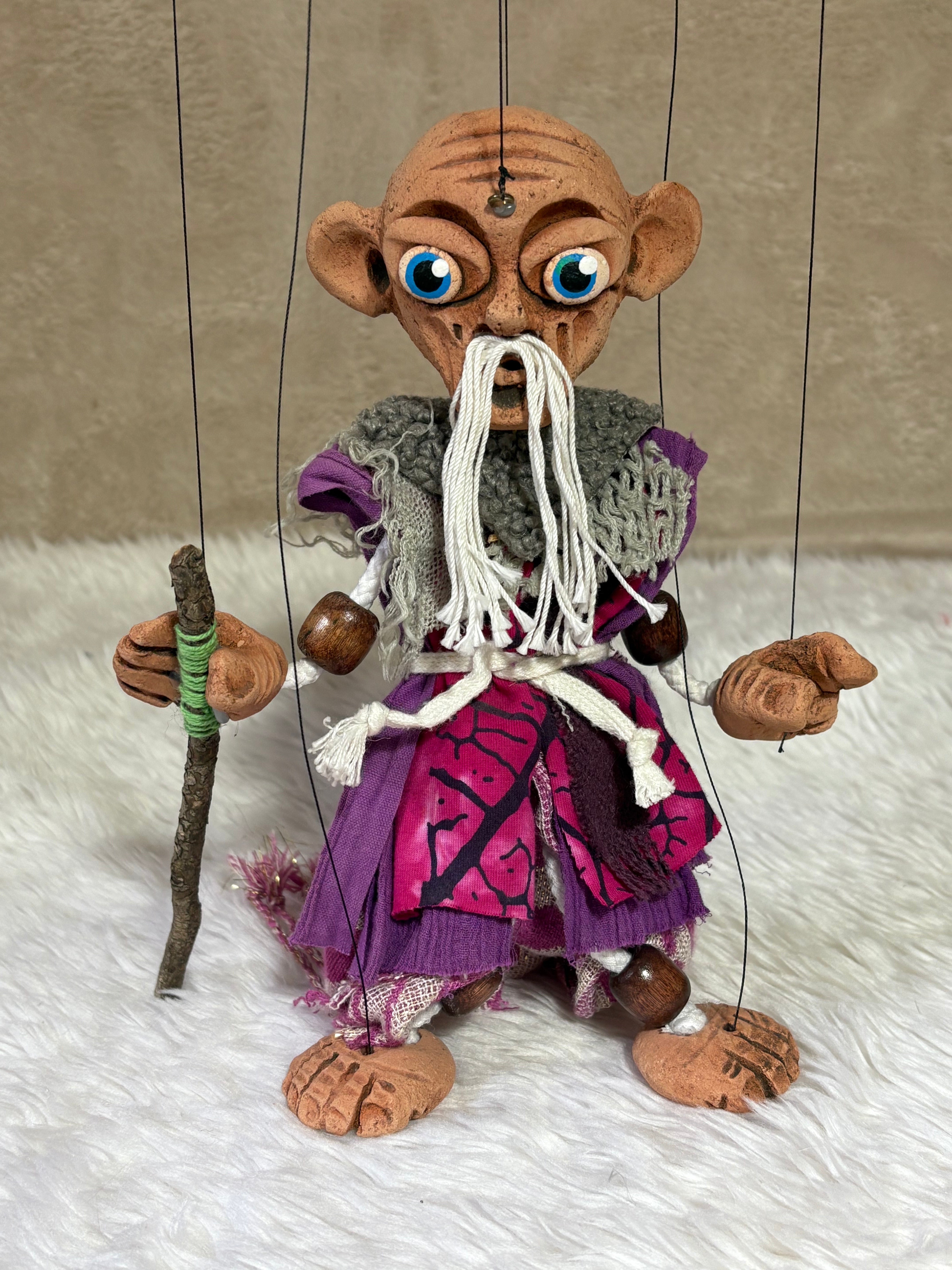 Taoist Eastern Mystic Marionette Puppet | Handcrafted Classic