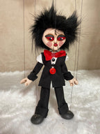 Creepy Ventiloquist Doll: Cosplay Marionette Puppet