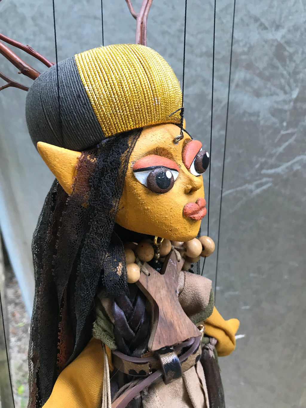 Morgana le Fay - Mistress of the Dark - Merlin's dark Shadow Marionette