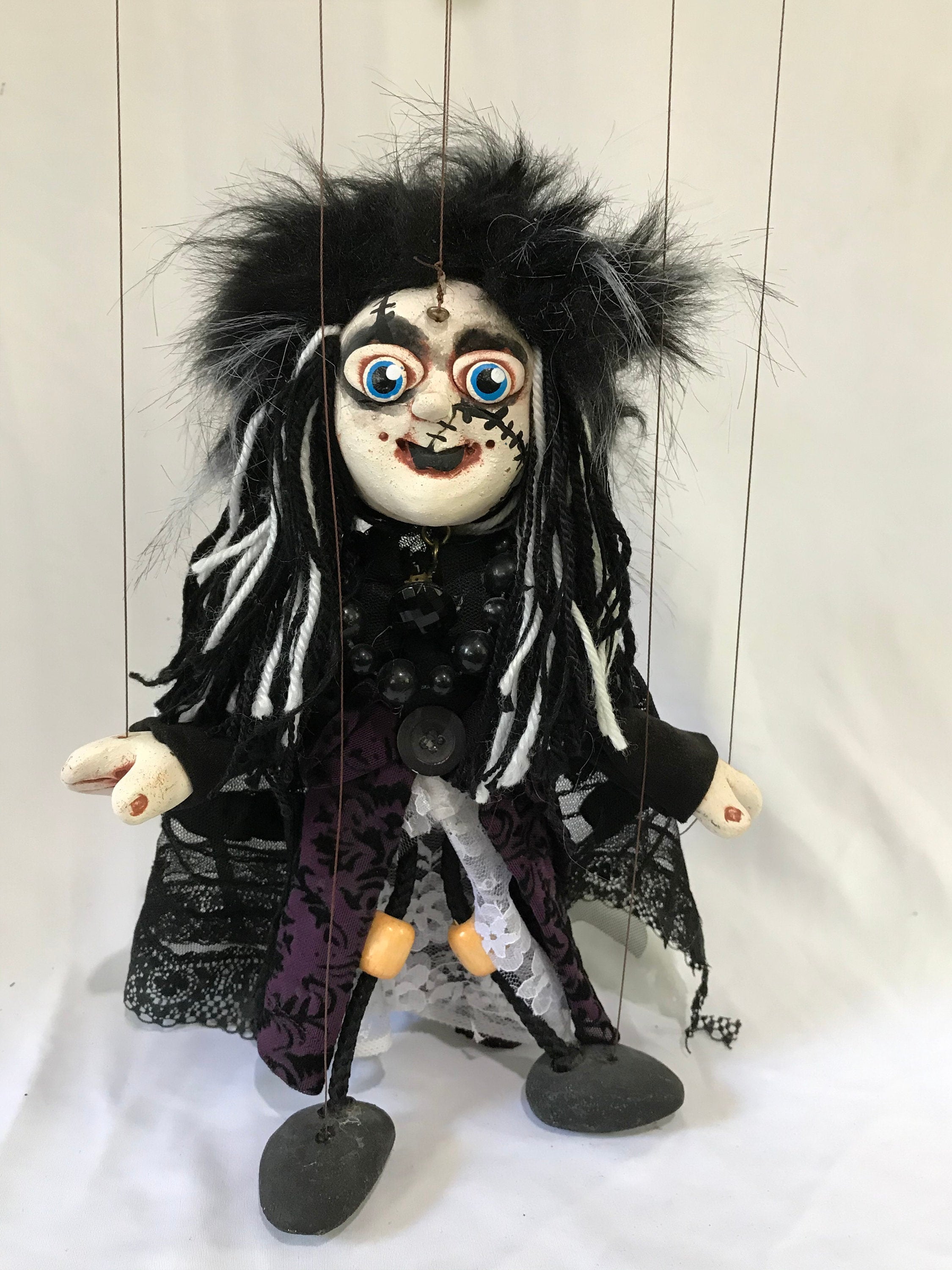 Cassandra: Goth Girl Marionette Puppet