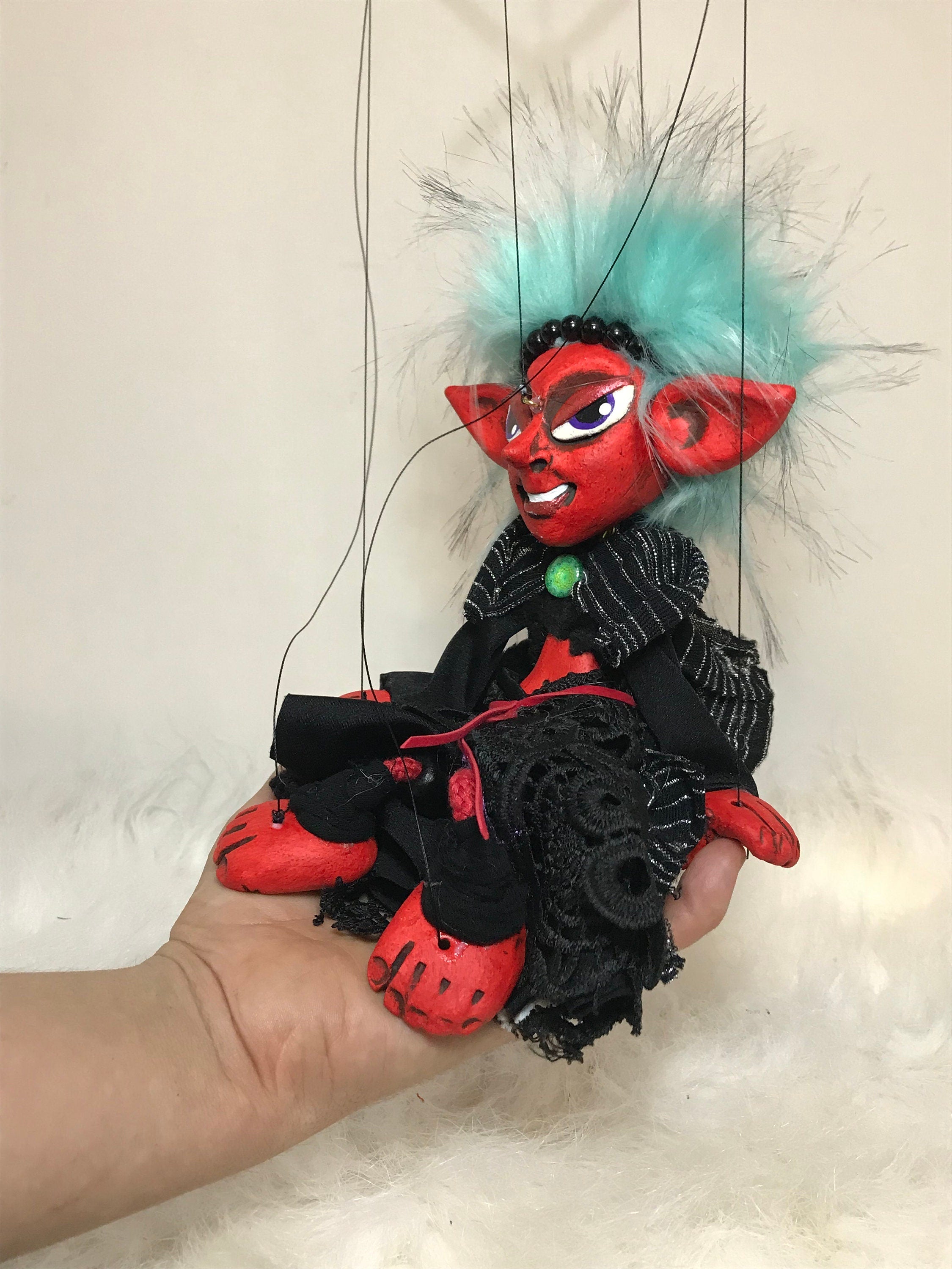 Vetiver: Fiery She-devil Marionette Puppet