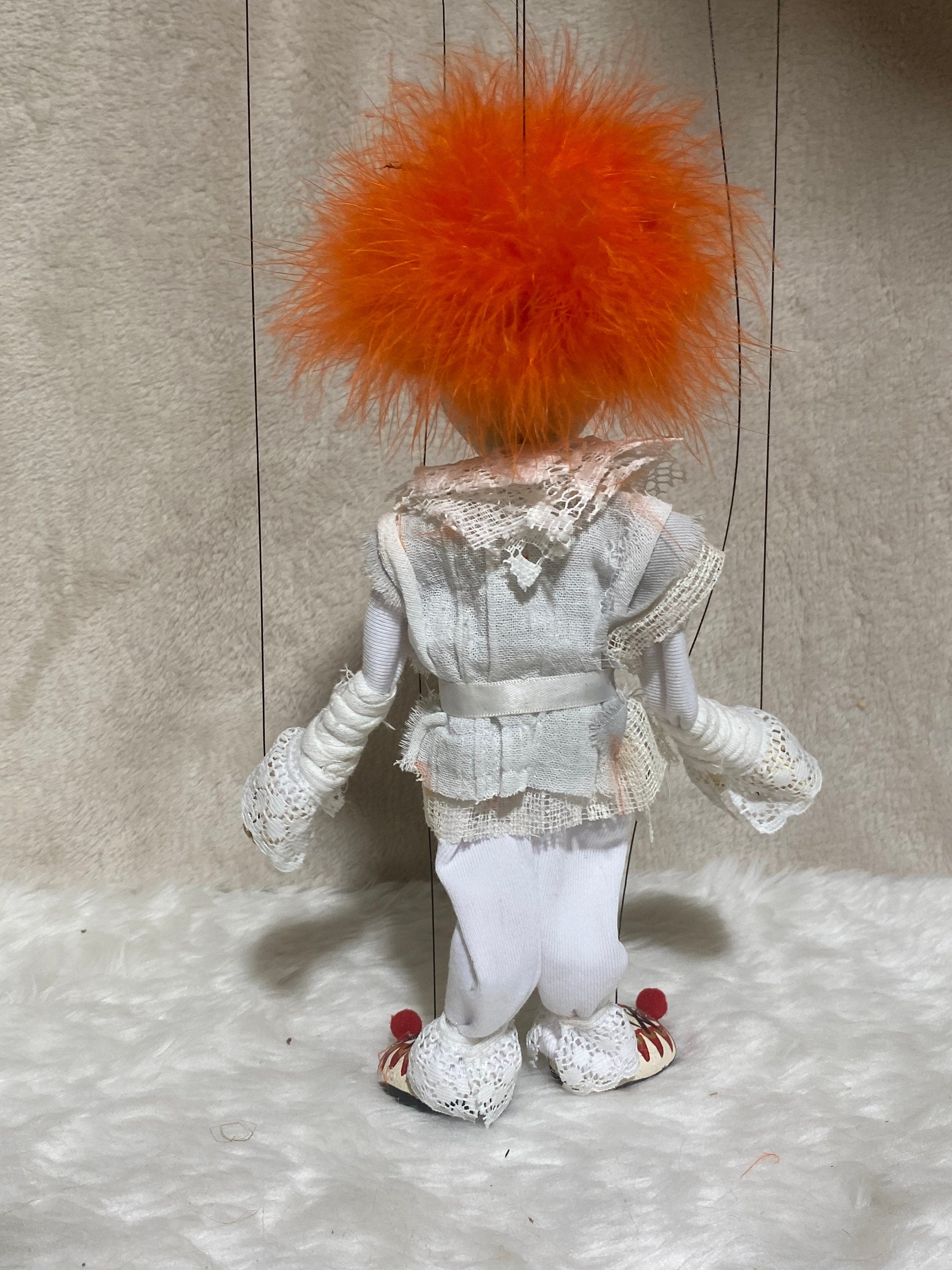 Pennywise from "It"- OOAK Marionette Puppet Handmade By The Squeaking Tribe