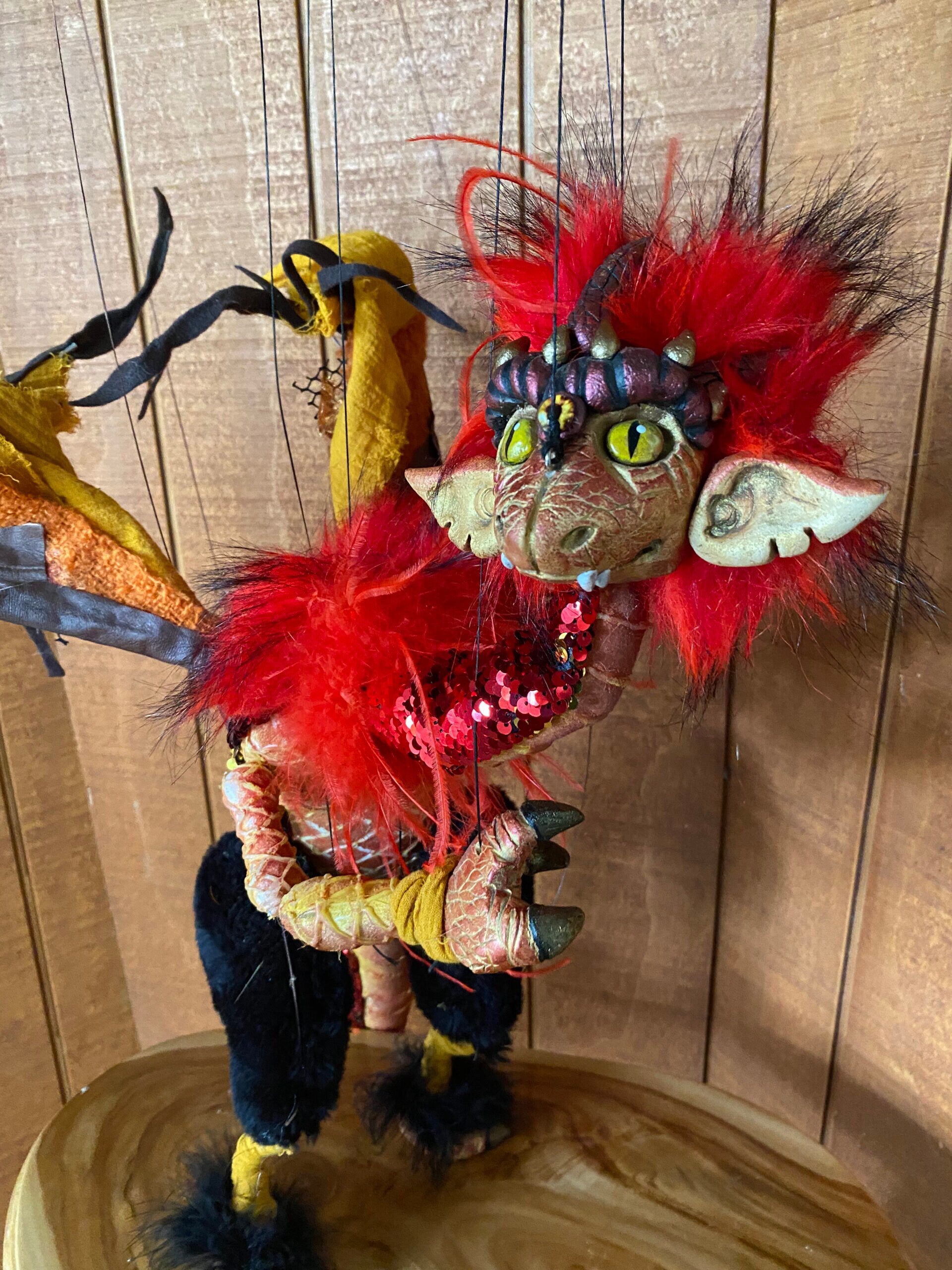 Zerafina, the Fire Dragon - Elemental Dragon Marionette