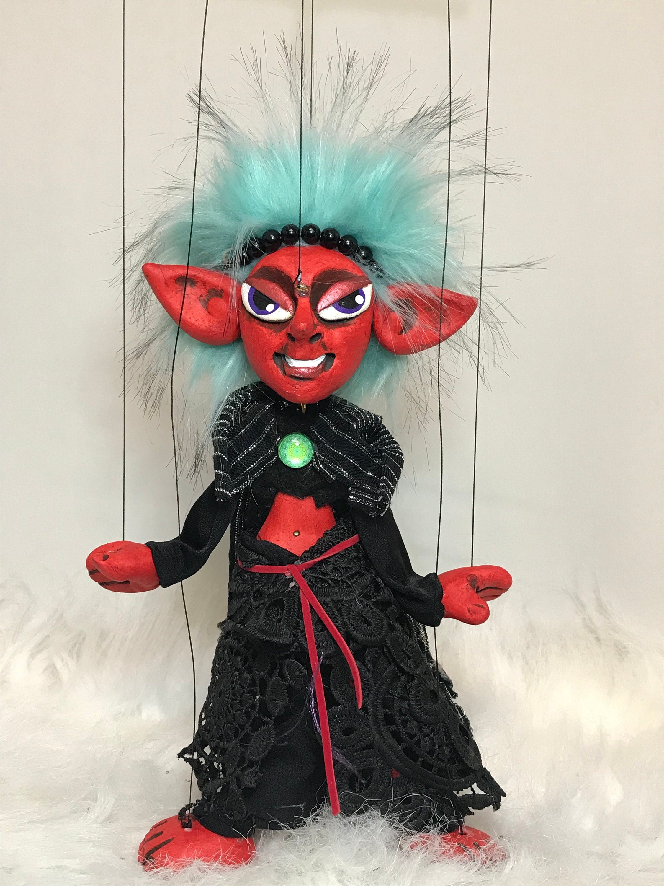 Vetiver: Fiery She-devil Marionette Puppet