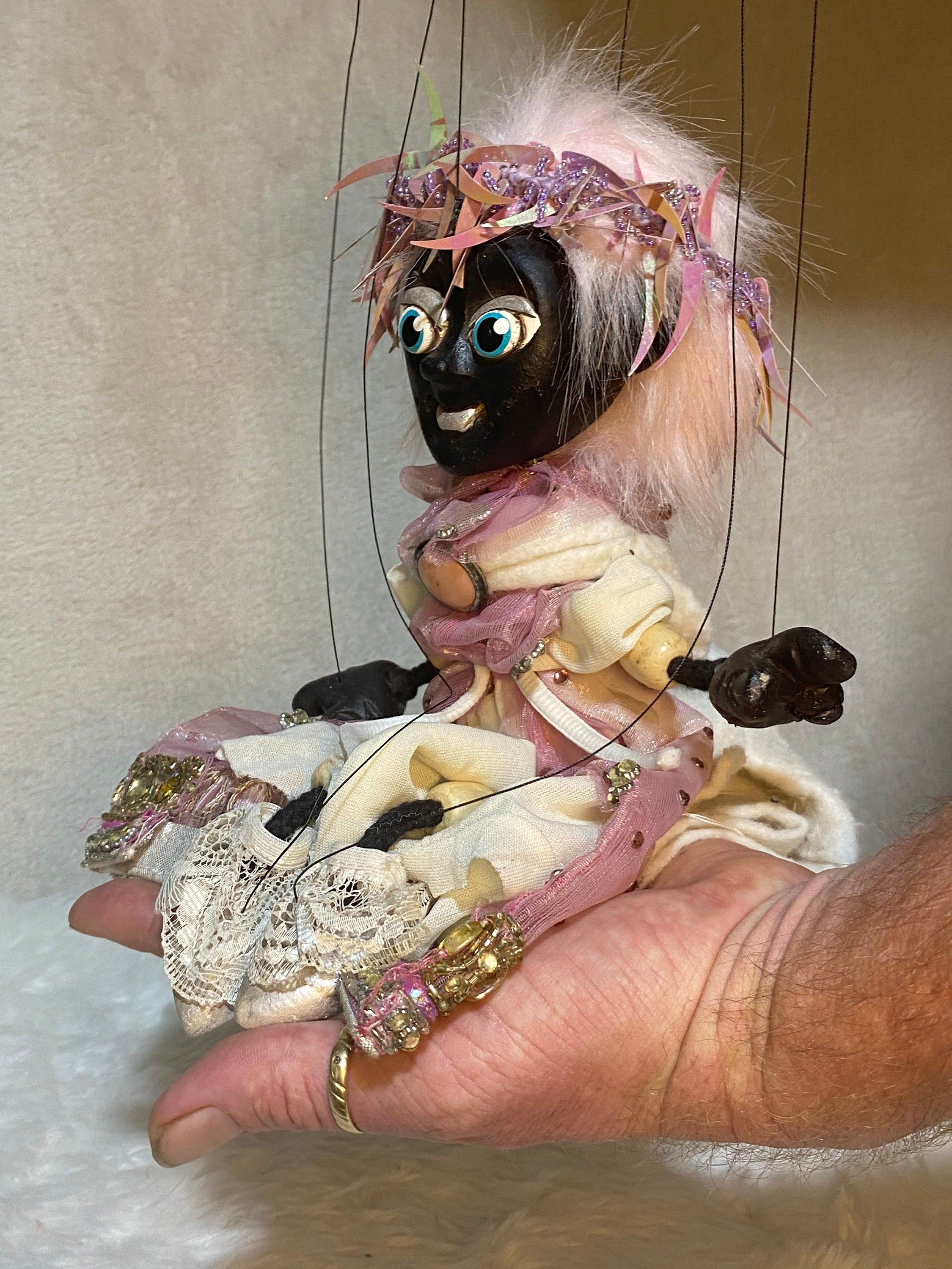 Carnation Noir - Nubian Princess Marionette