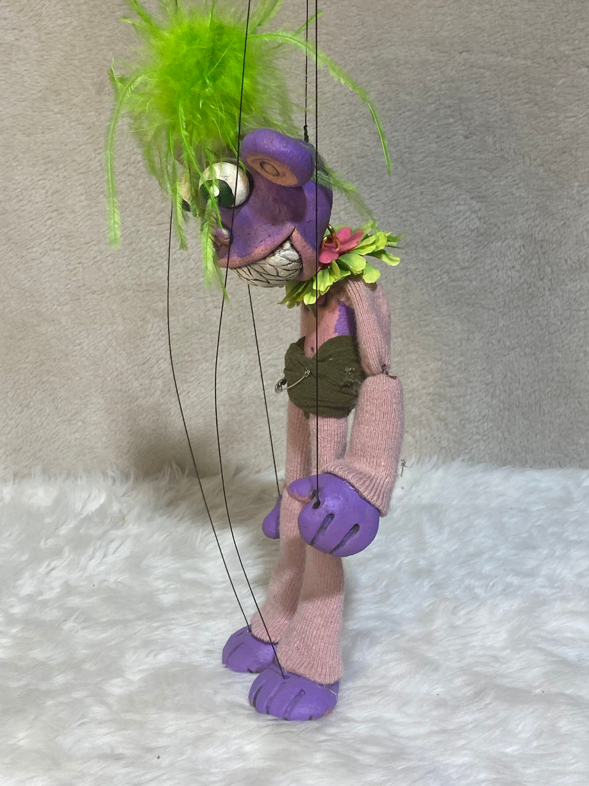 Crazy Purple Monkey - Anthro Marionette