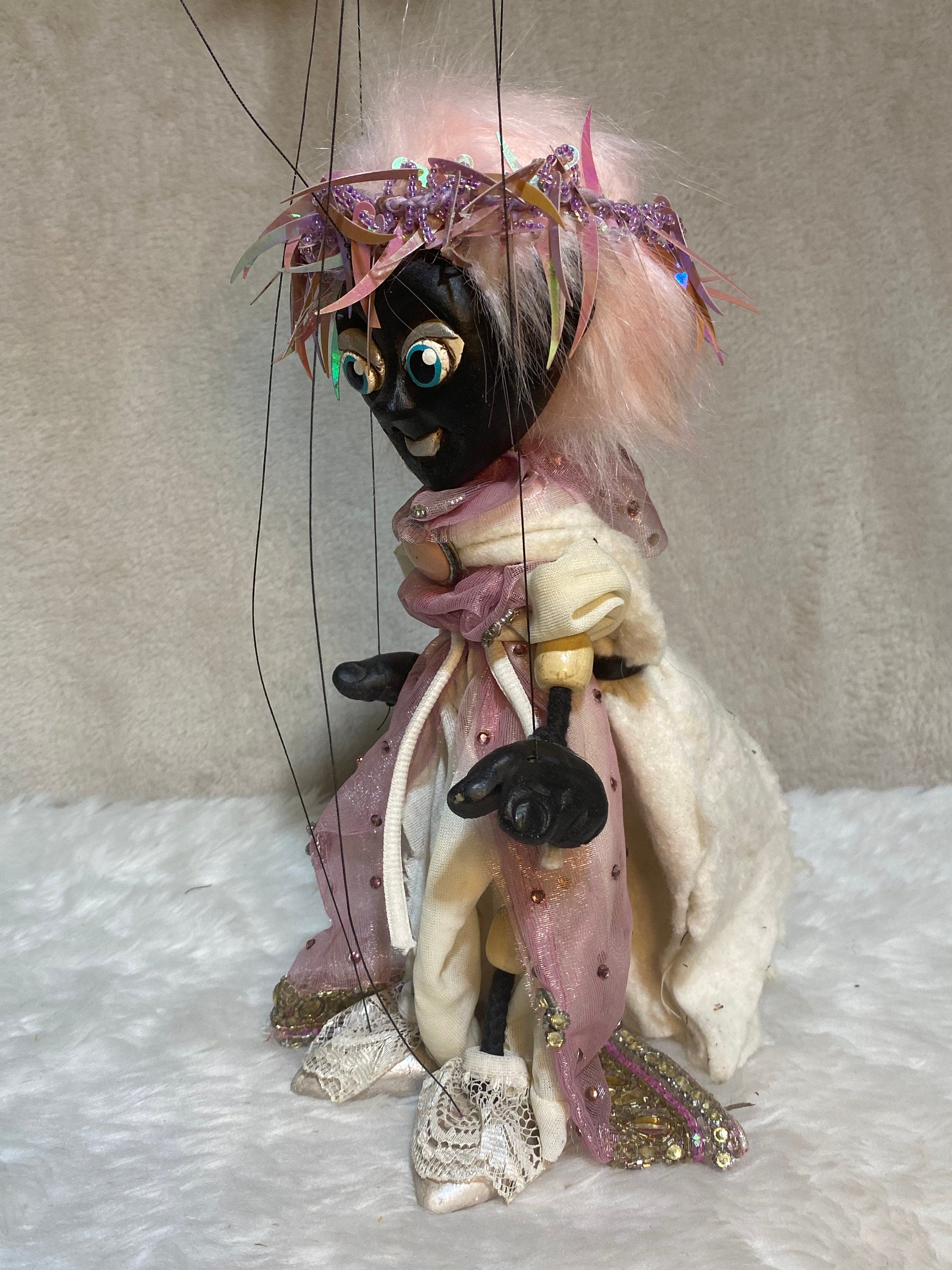 Carnation Noir - Nubian Princess Marionette