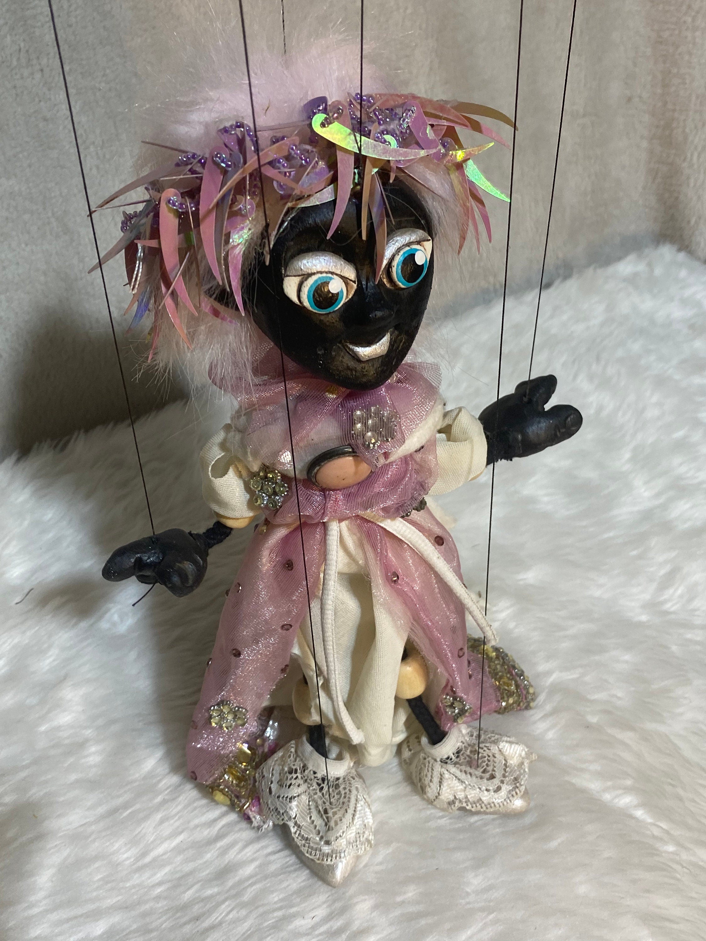 Carnation Noir - Nubian Princess Marionette