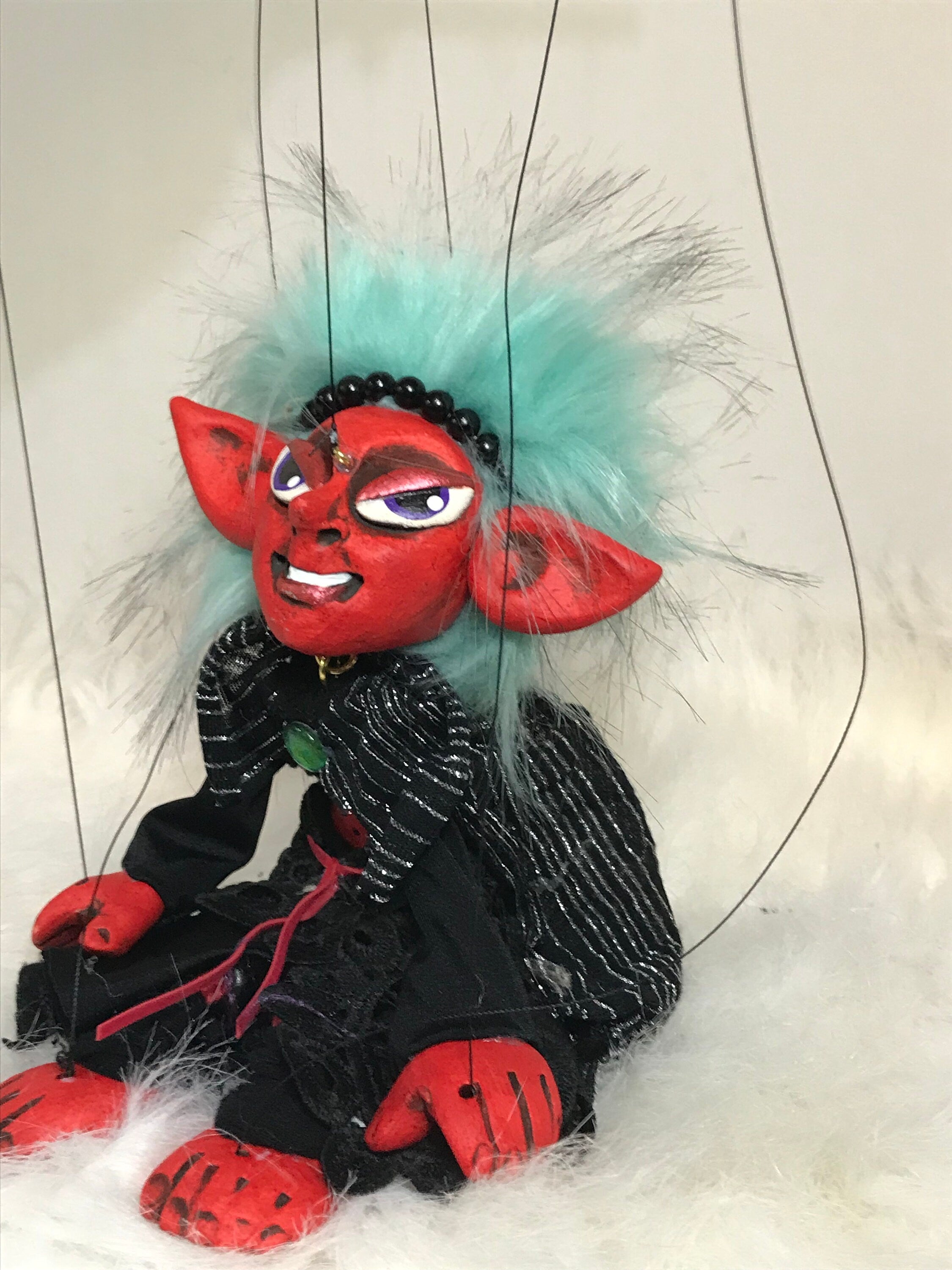 Vetiver: Fiery She-devil Marionette Puppet