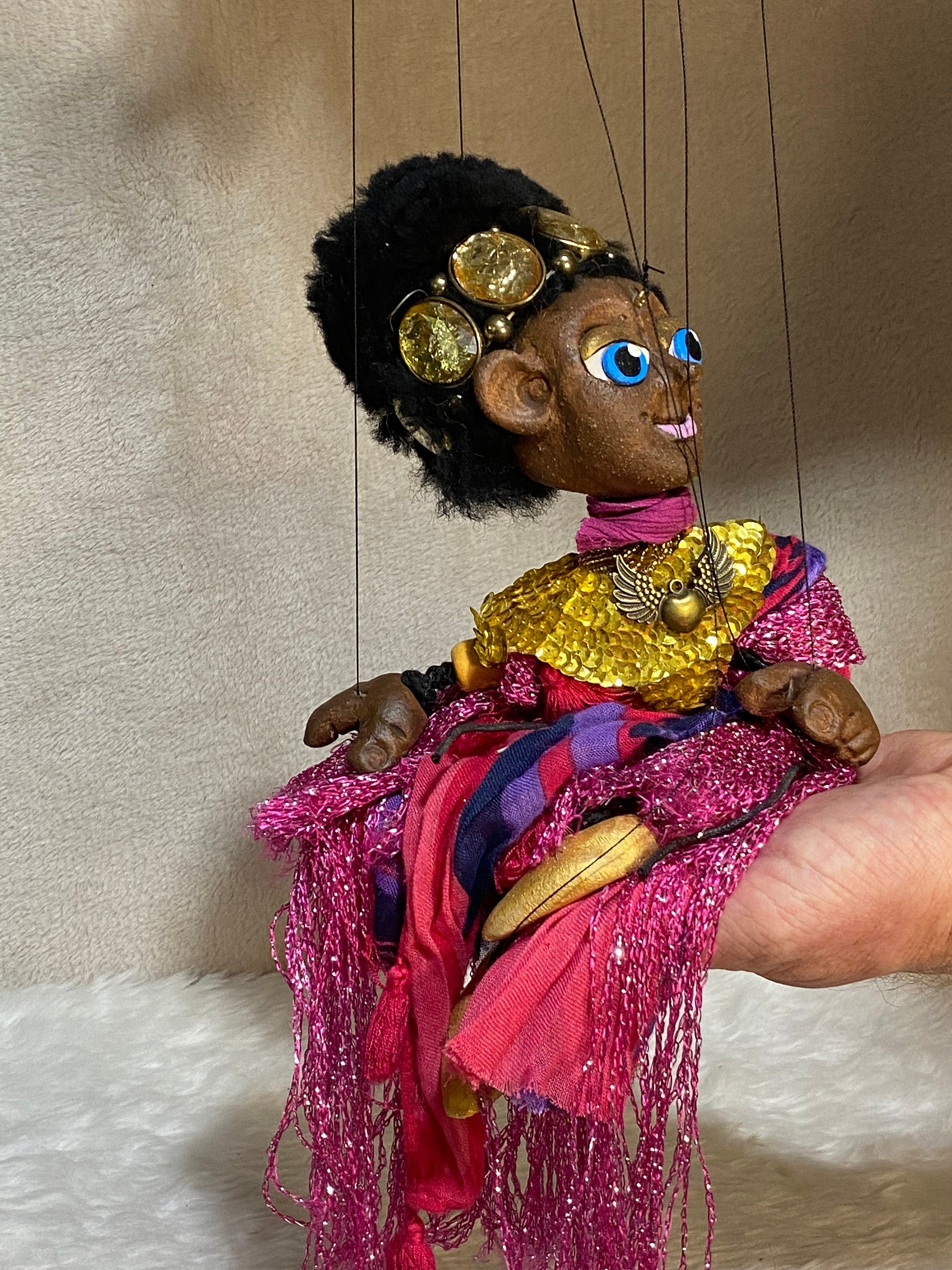 Queen Amala - Beautiful African Princess Marionette