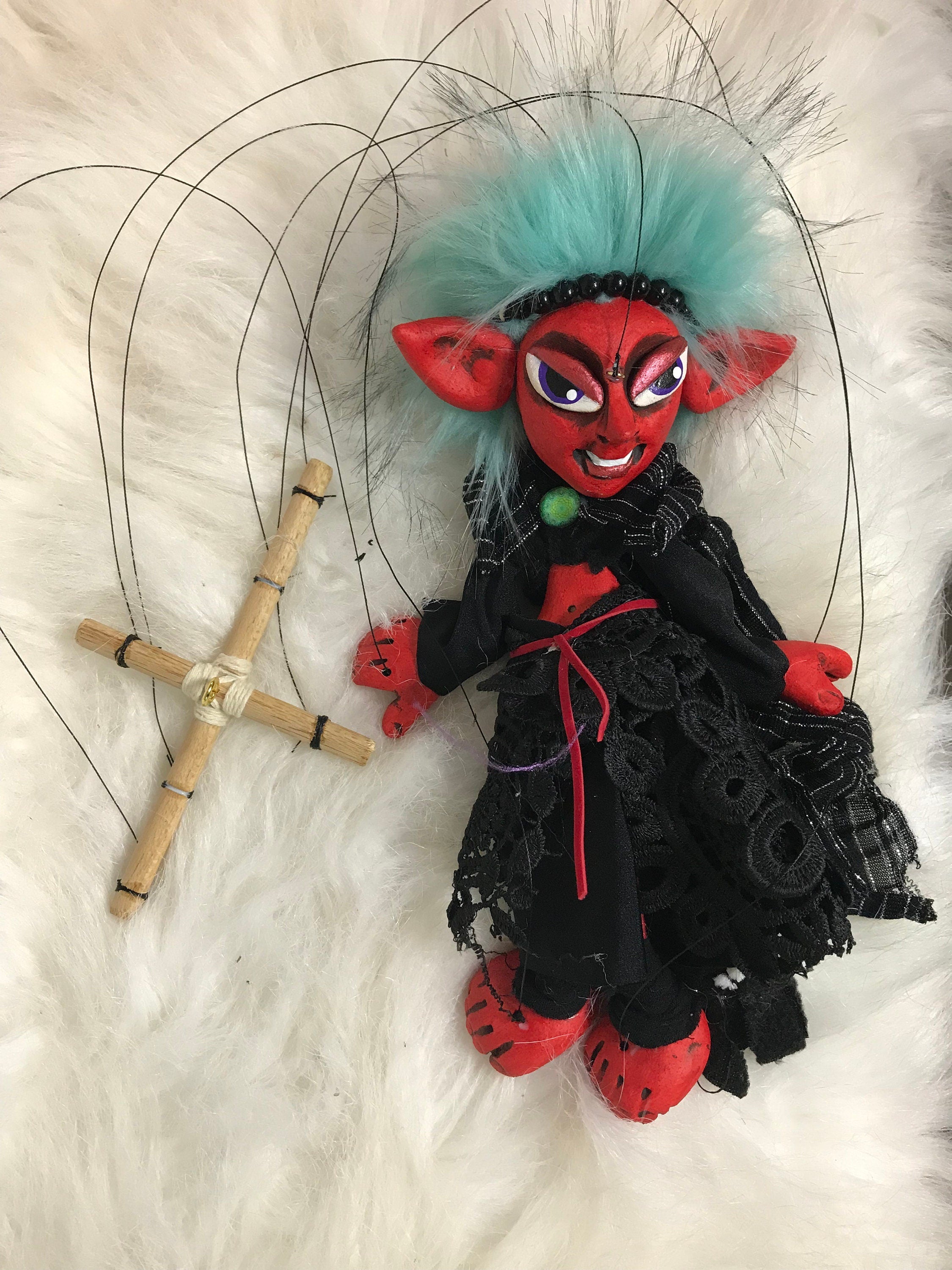 Vetiver: Fiery She-devil Marionette Puppet
