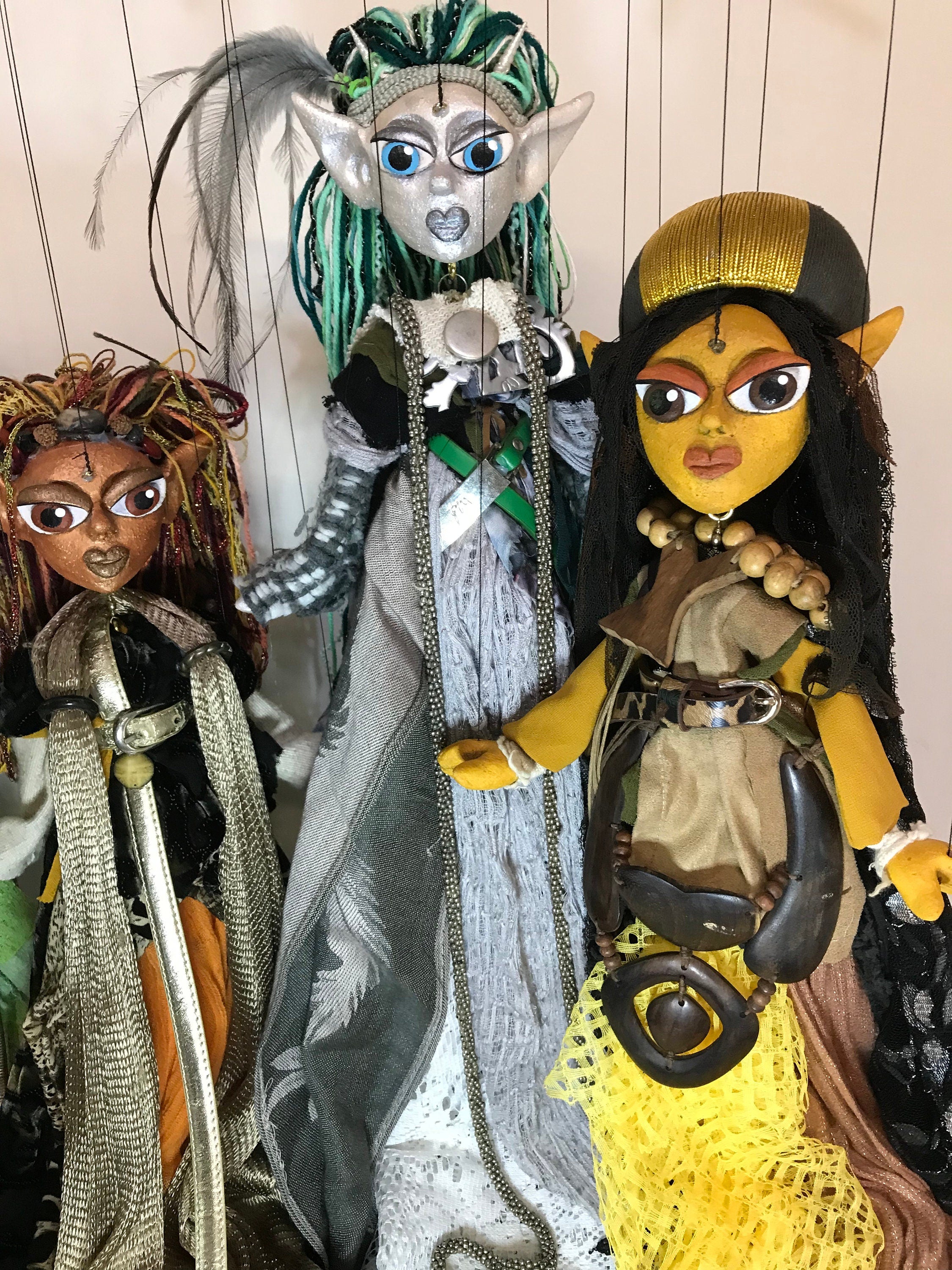 Morgana le Fay - Mistress of the Dark - Merlin's dark Shadow Marionette