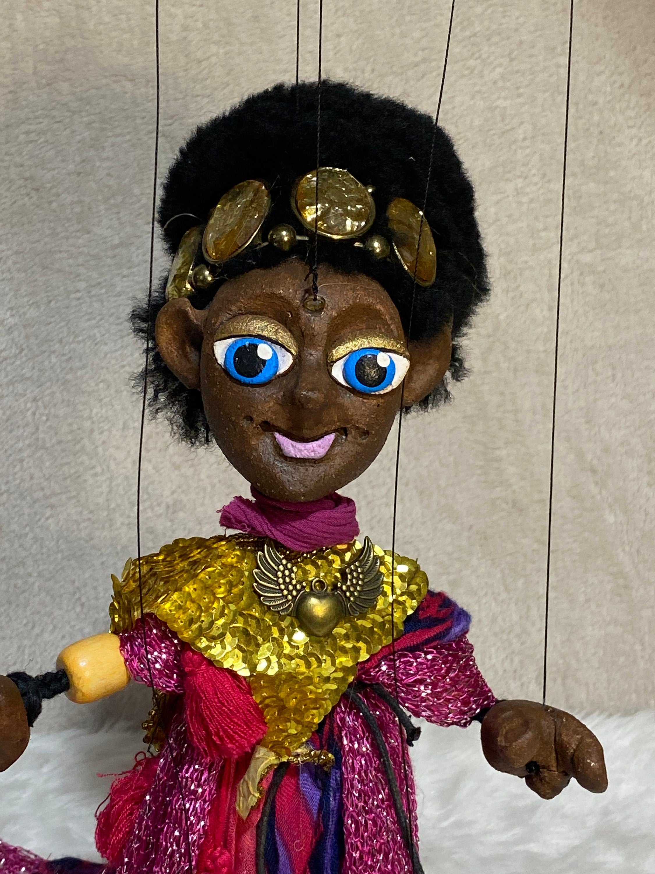 Queen Amala - Beautiful African Princess Marionette