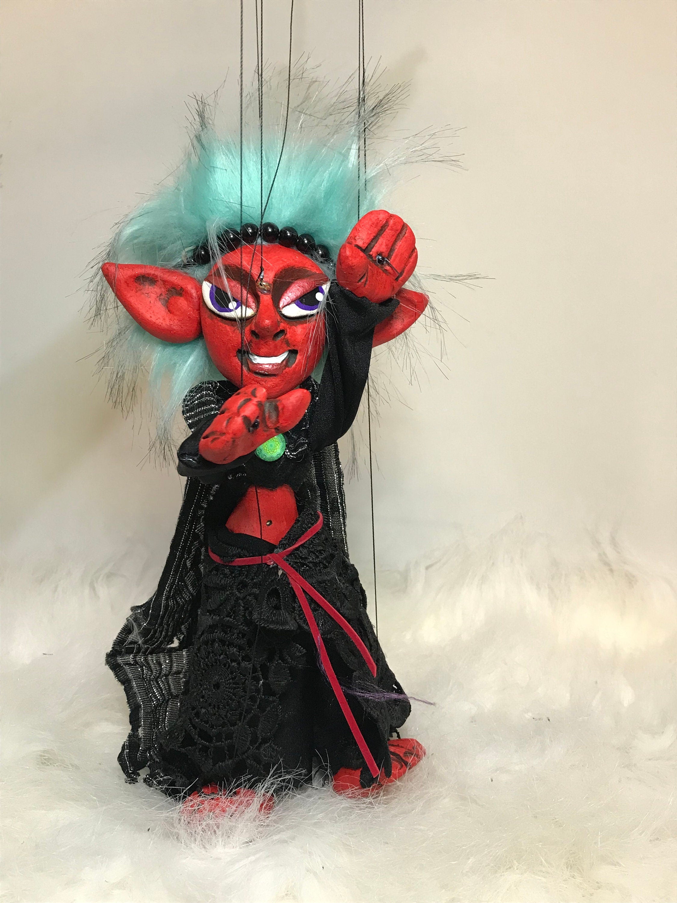 Vetiver: Fiery She-devil Marionette Puppet