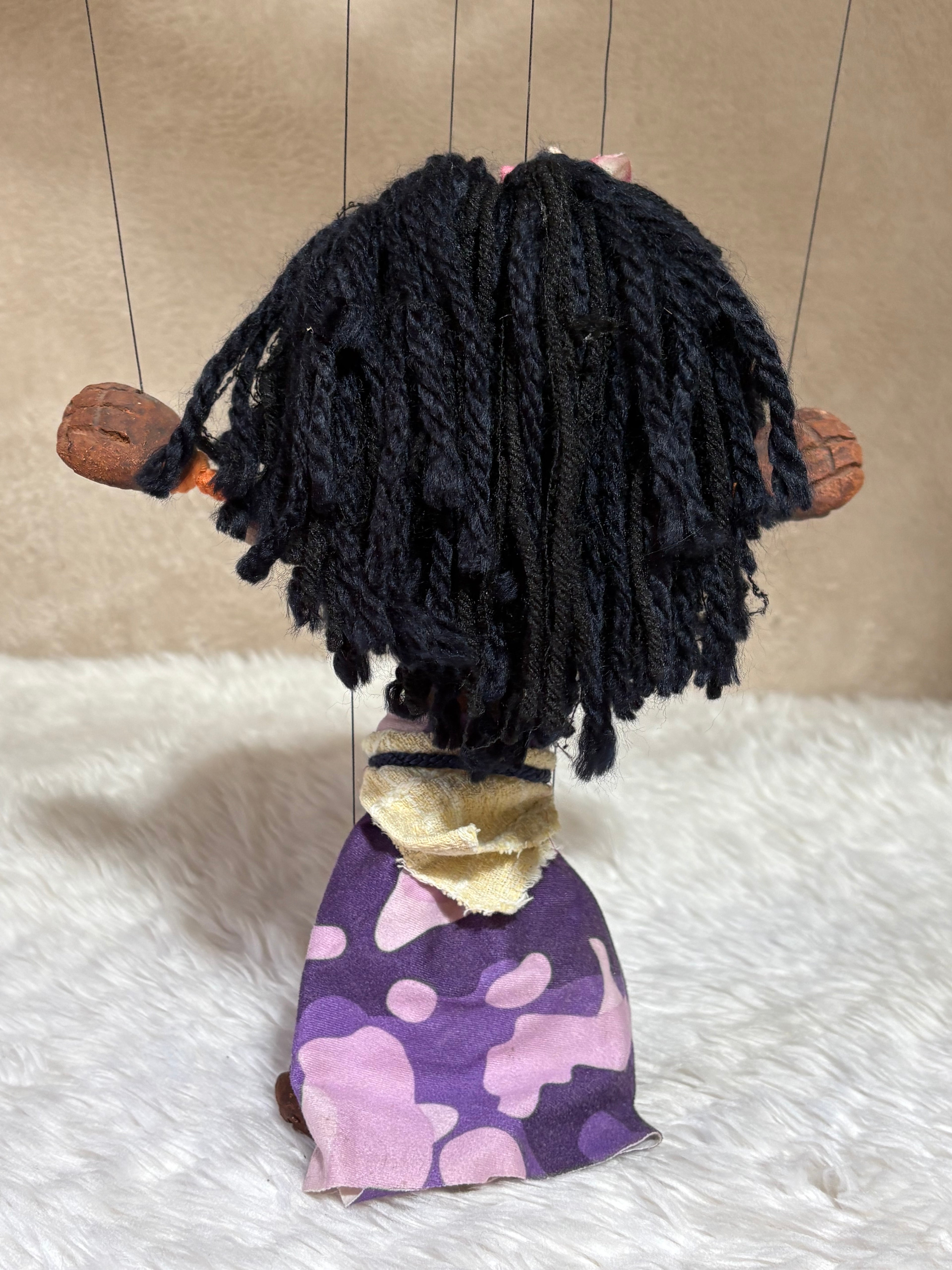 Islander Girl Marionette Puppet - Handcrafted Clay Classic