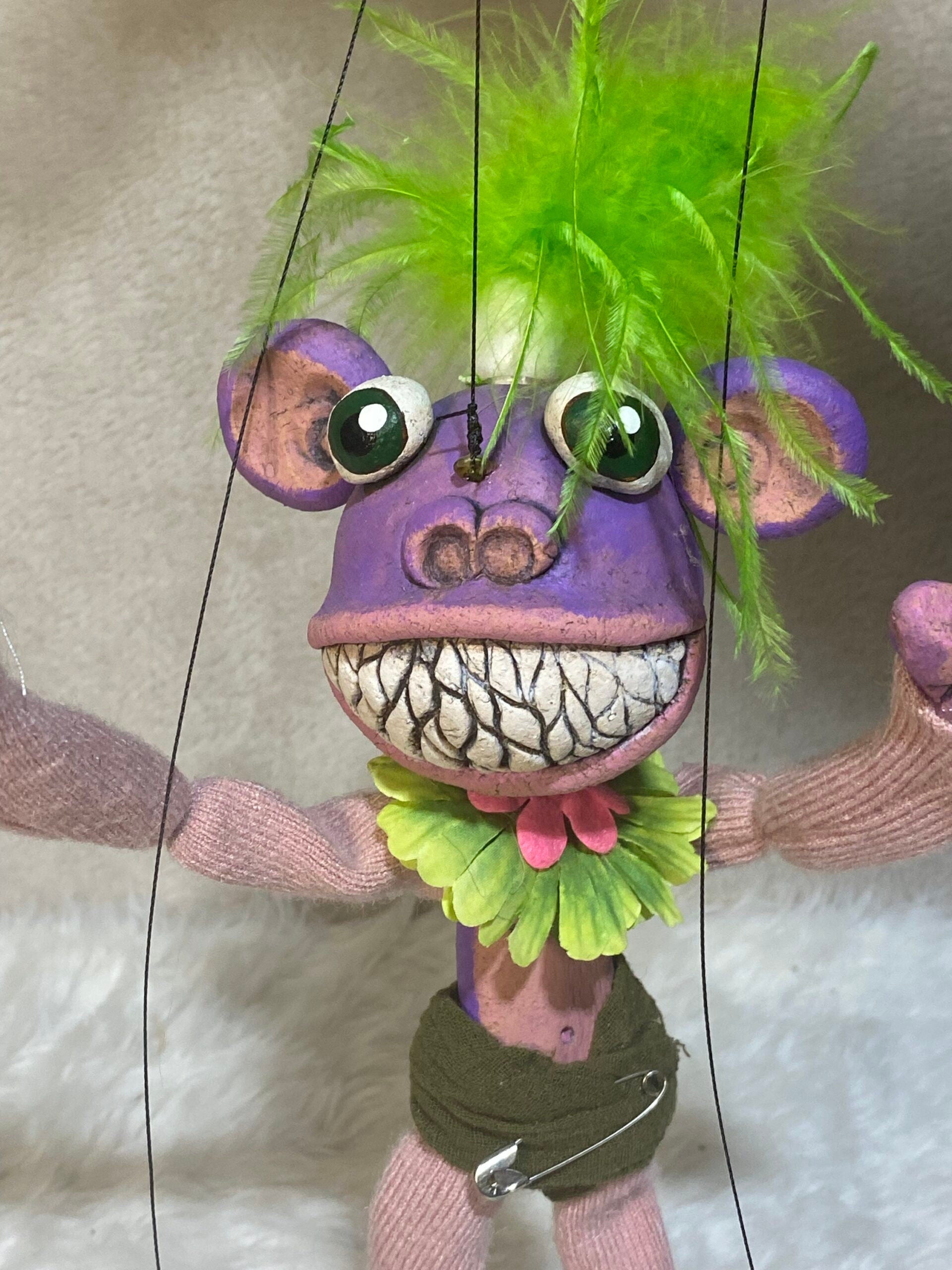 Crazy Purple Monkey - Anthro Marionette