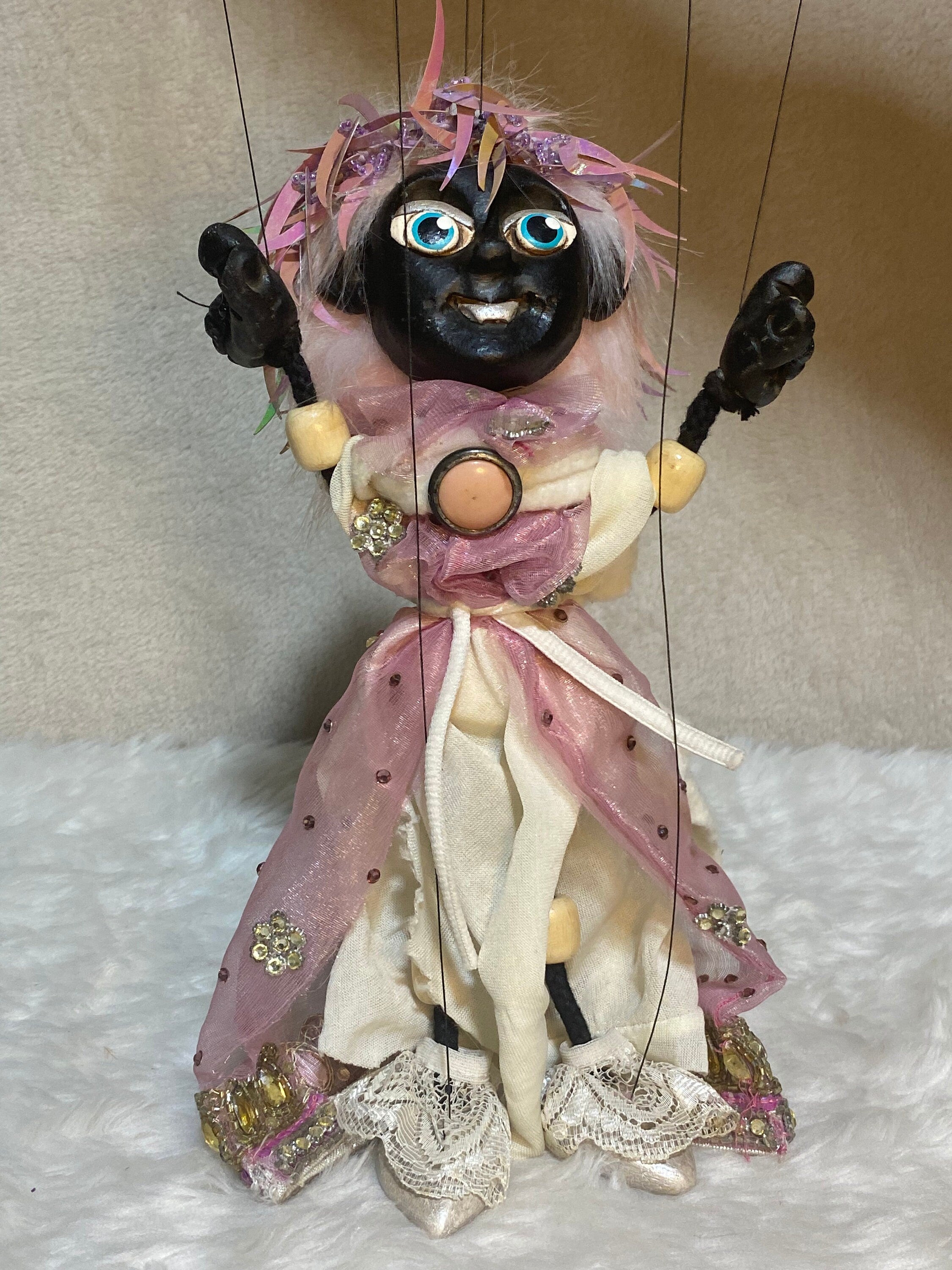 Carnation Noir - Nubian Princess Marionette