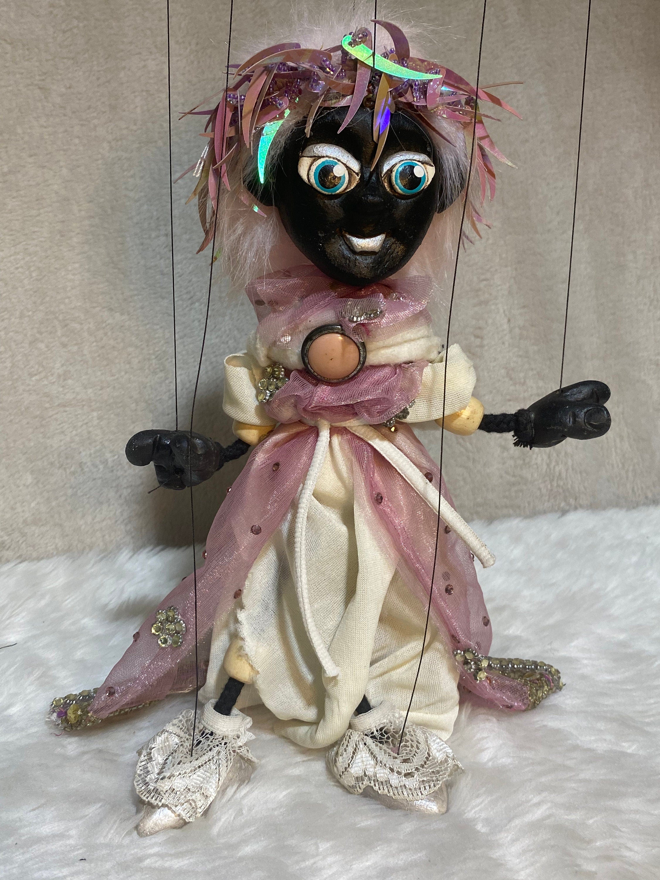 Carnation Noir - Nubian Princess Marionette