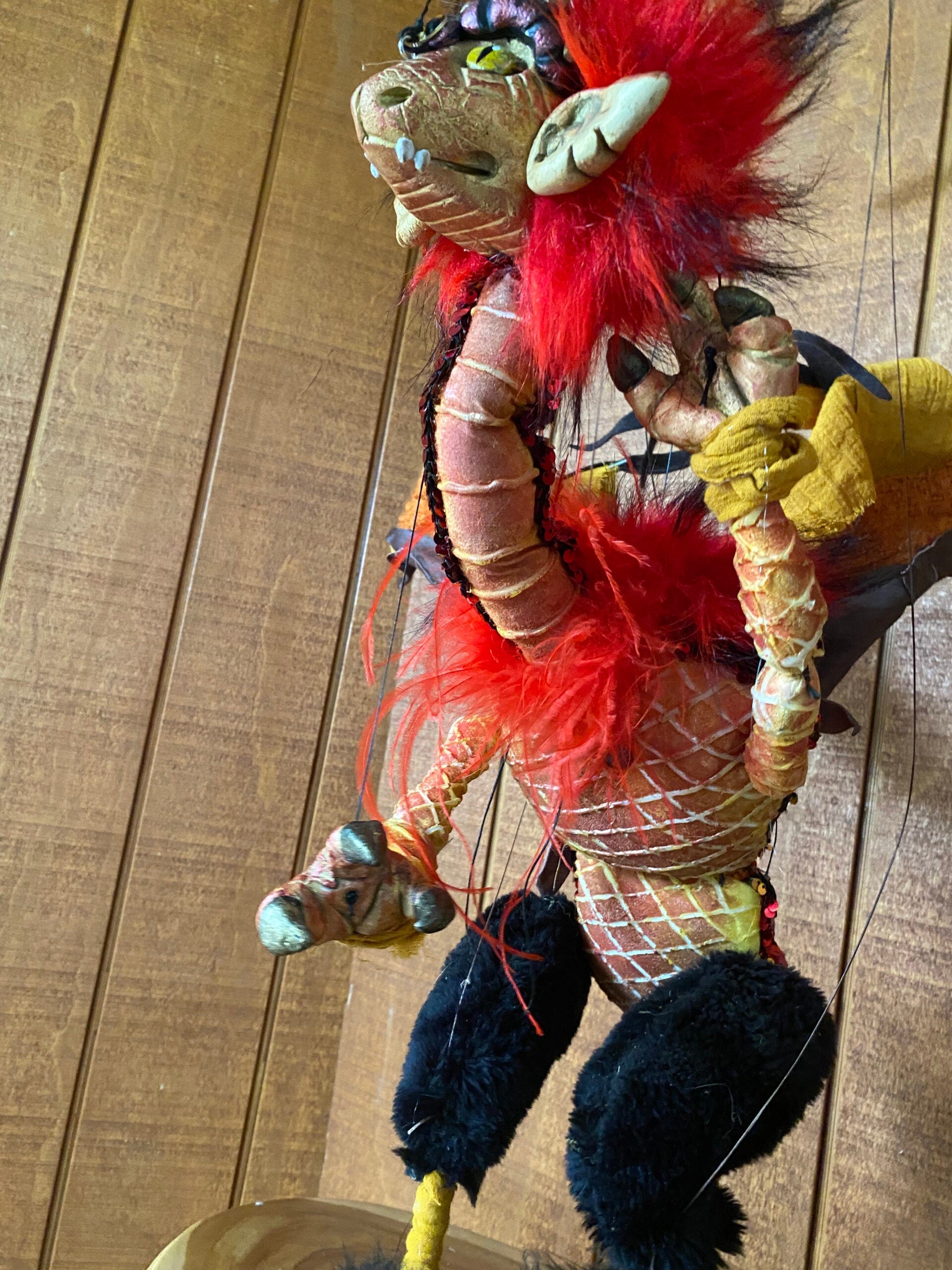 Zerafina, the Fire Dragon - Elemental Dragon Marionette