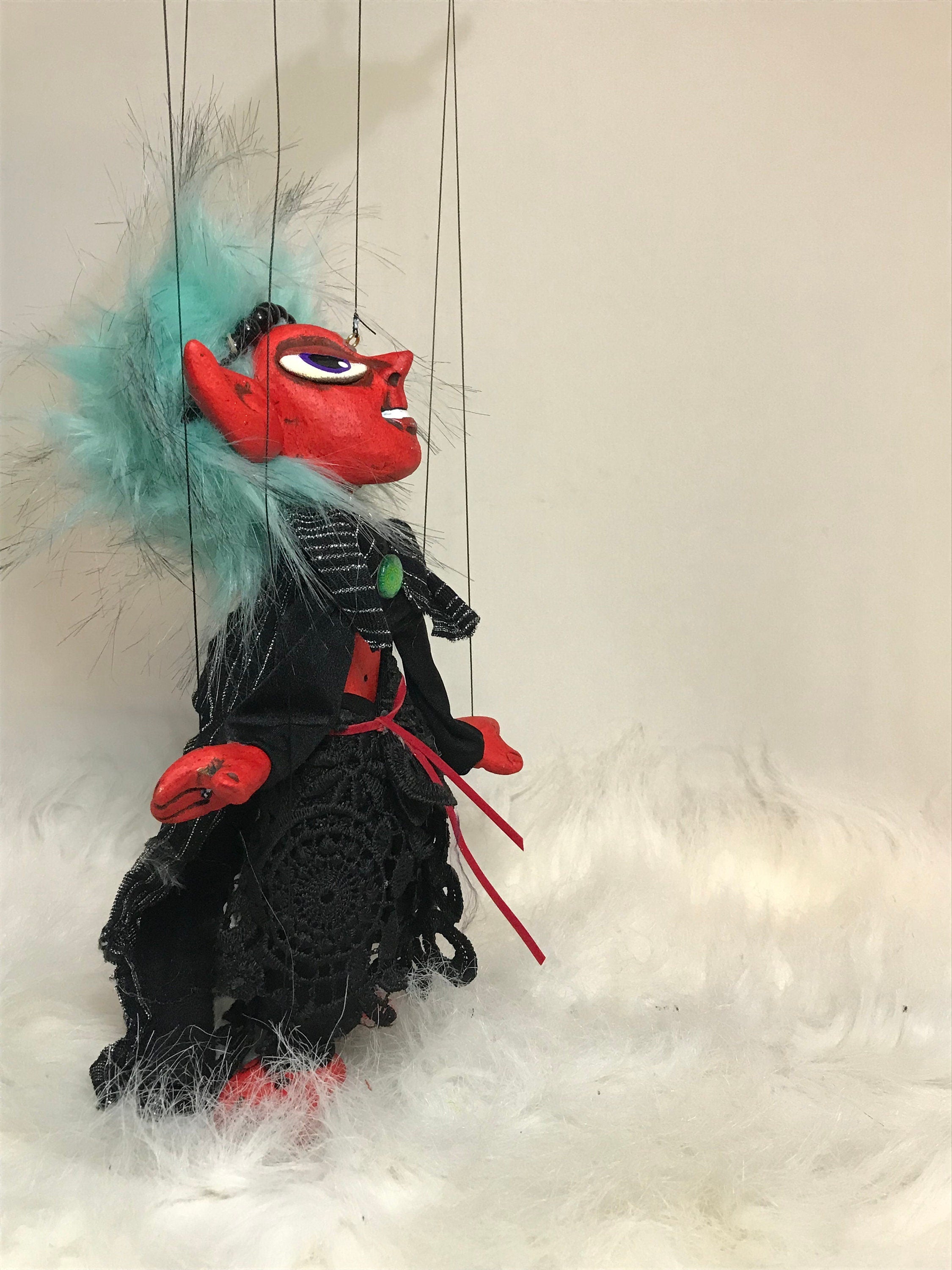 Vetiver: Fiery She-devil Marionette Puppet