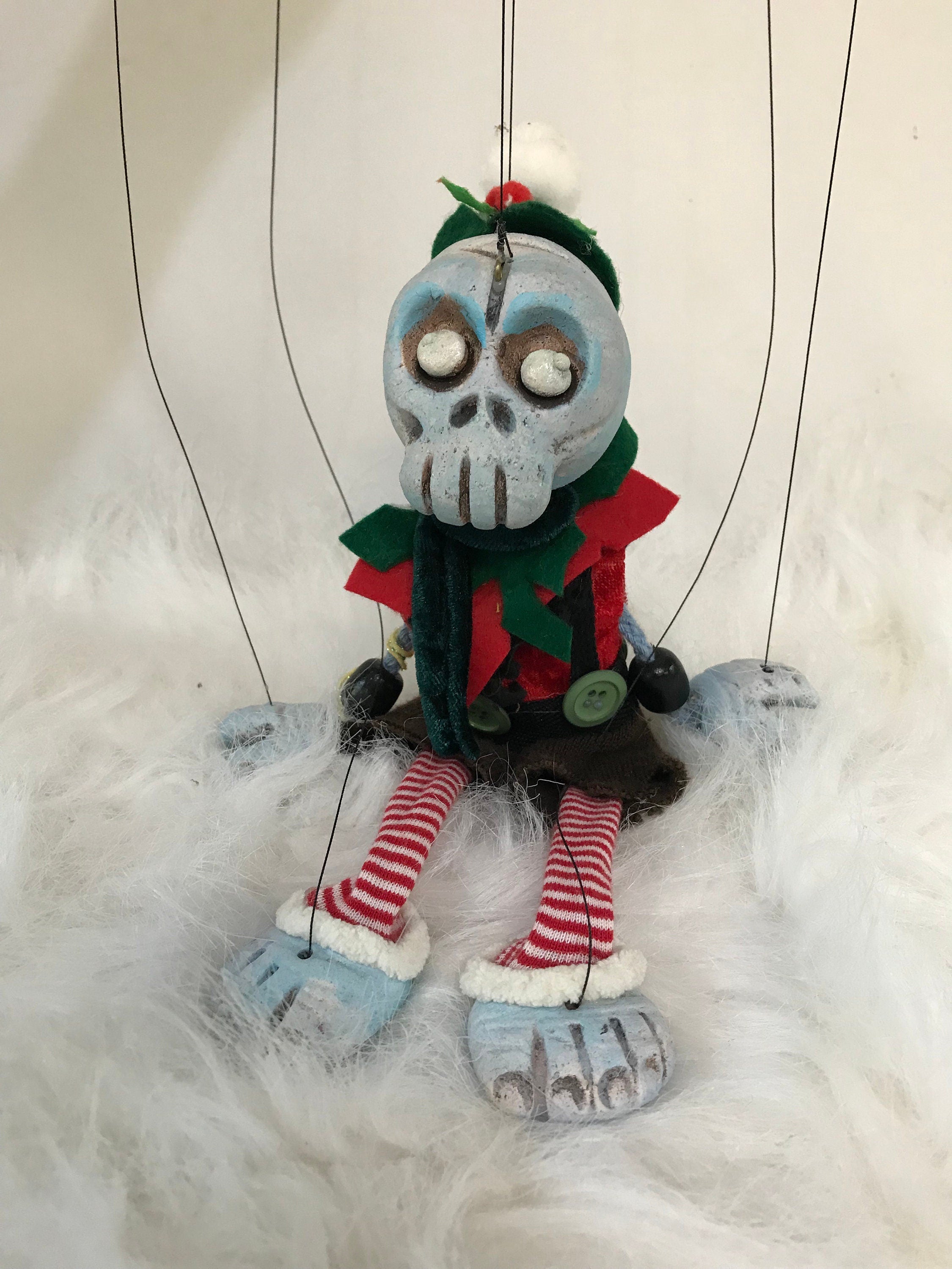 Santa’s Dead little helper Zombie Elf lll Marionette