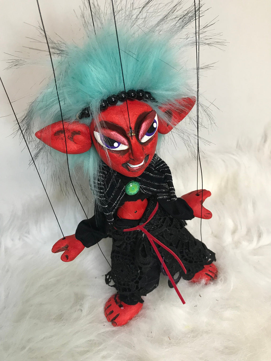 Vetiver: Fiery She-devil Marionette Puppet