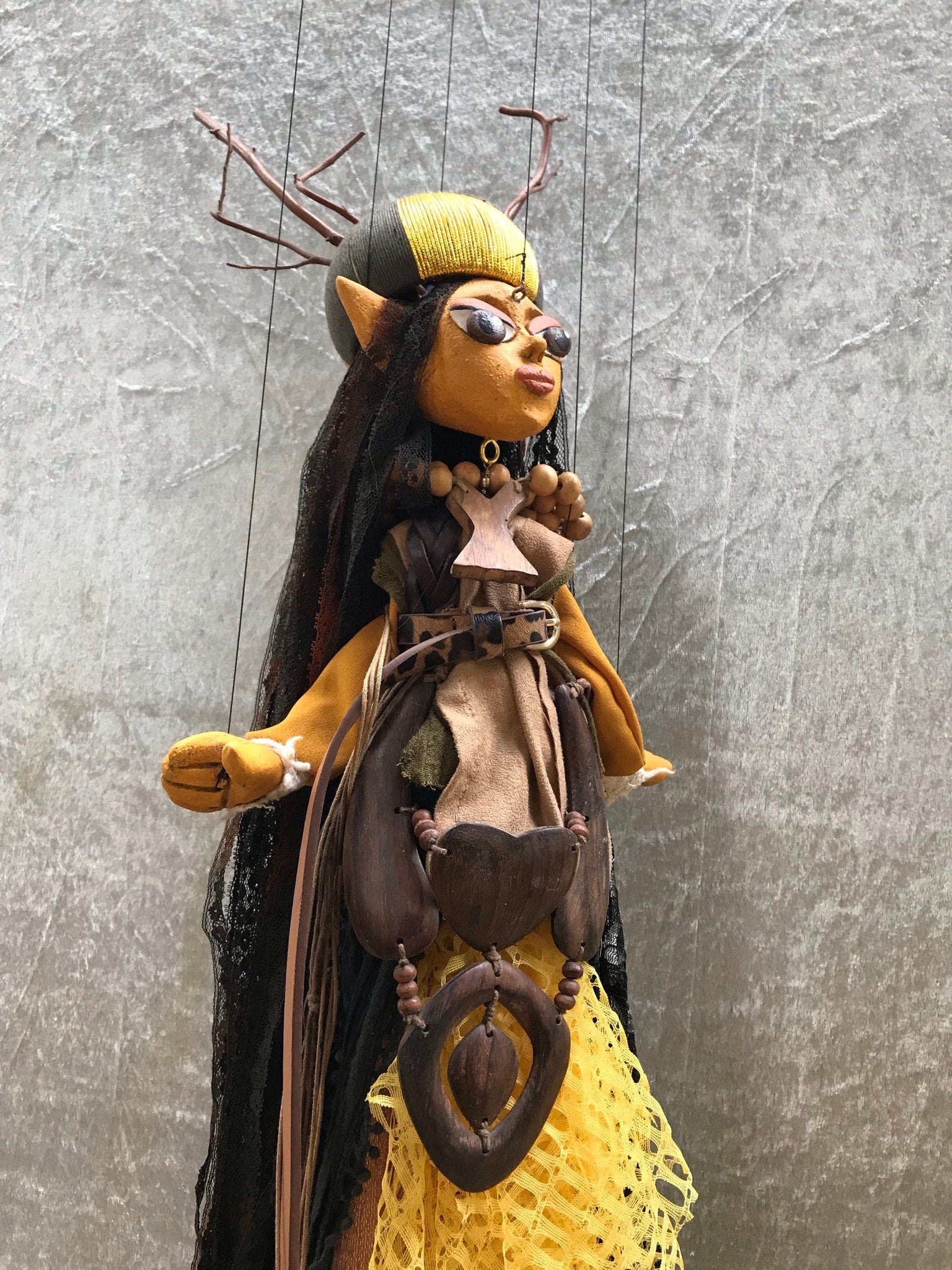 Morgana le Fay - Mistress of the Dark - Merlin's dark Shadow Marionette