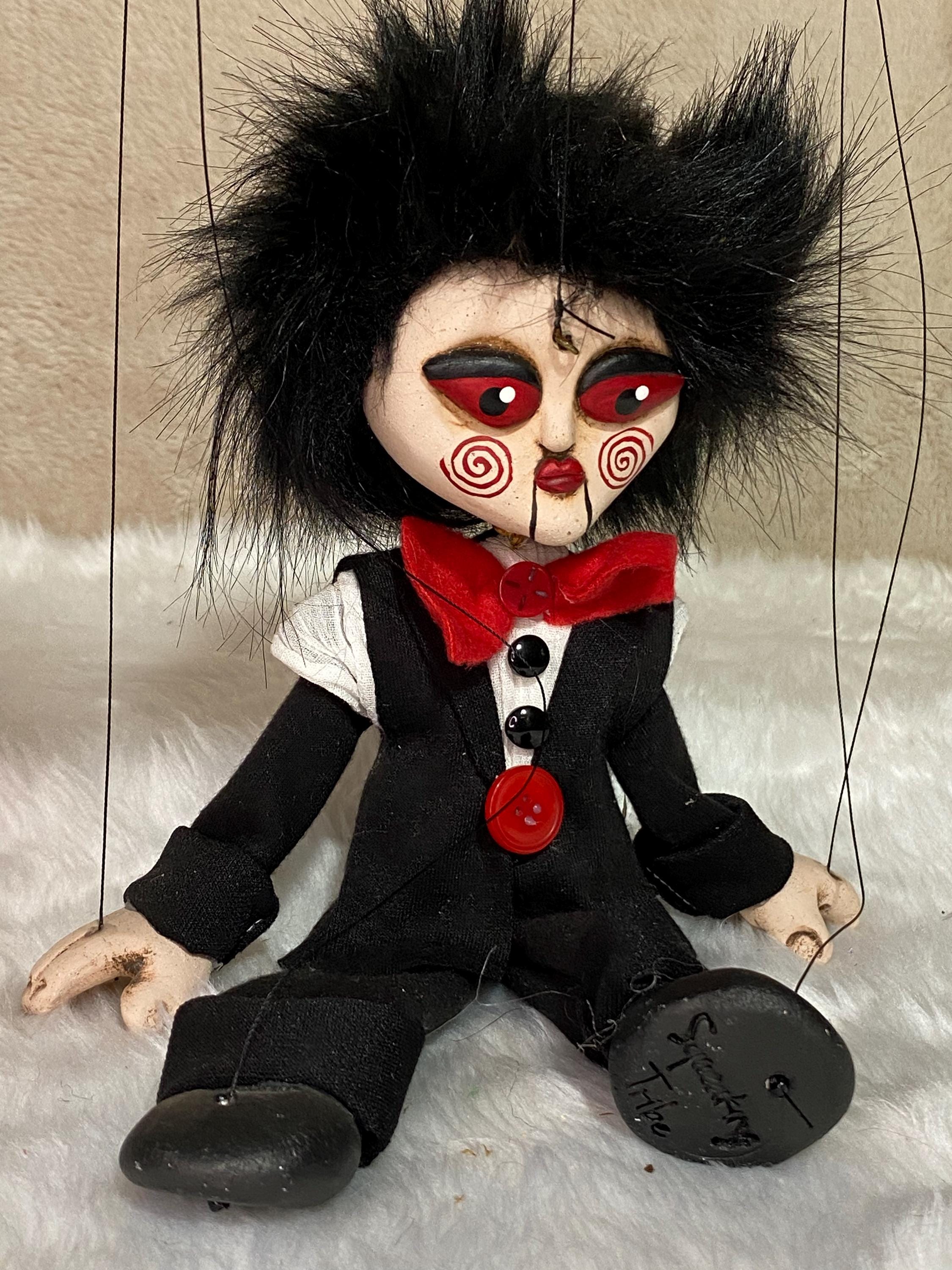Creepy Ventiloquist Doll: Cosplay Marionette Puppet