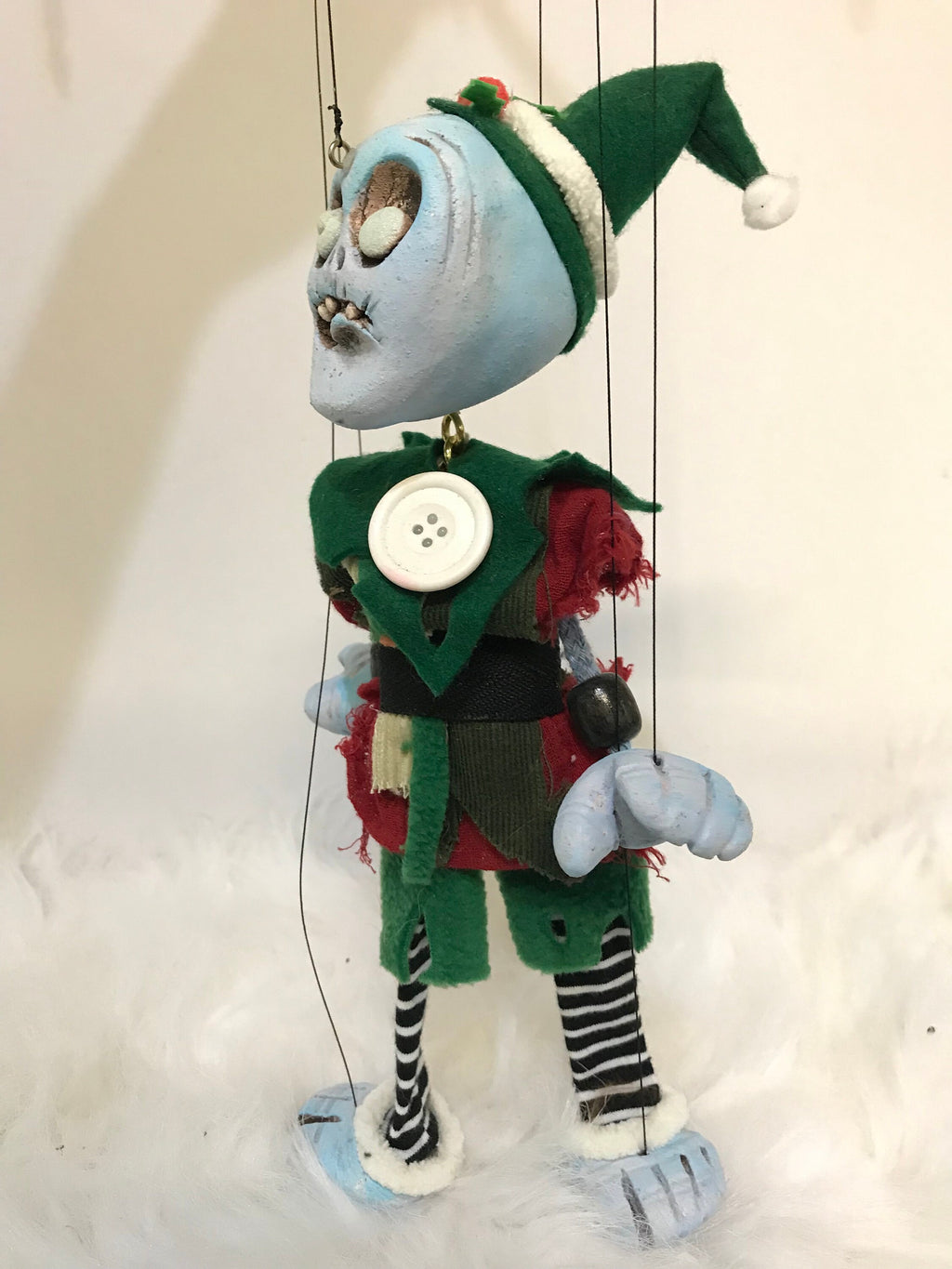 Santa’s Dead little helper Zombie Elf l Marionette