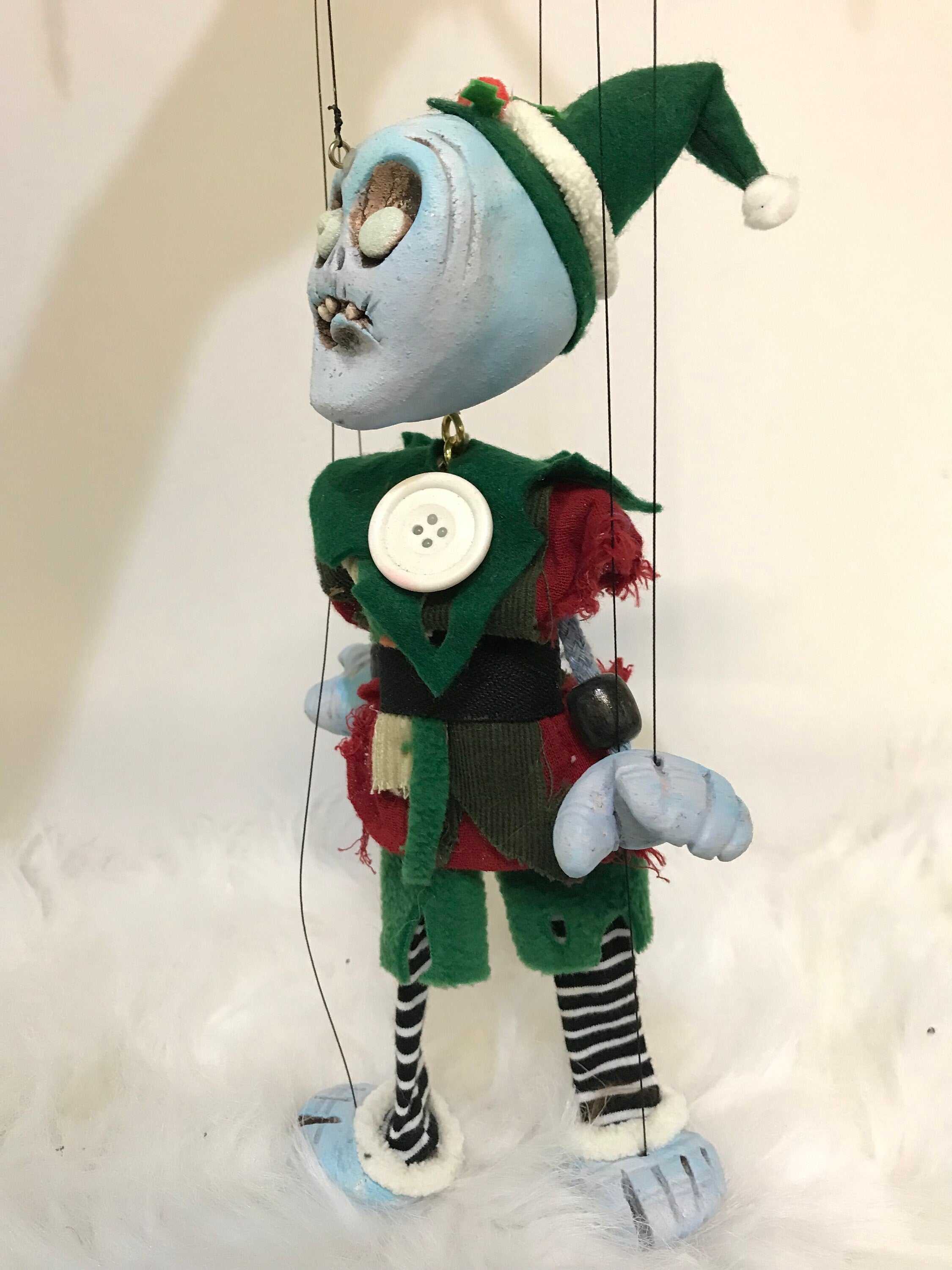 Santa’s Dead little helper Zombie Elf l Marionette