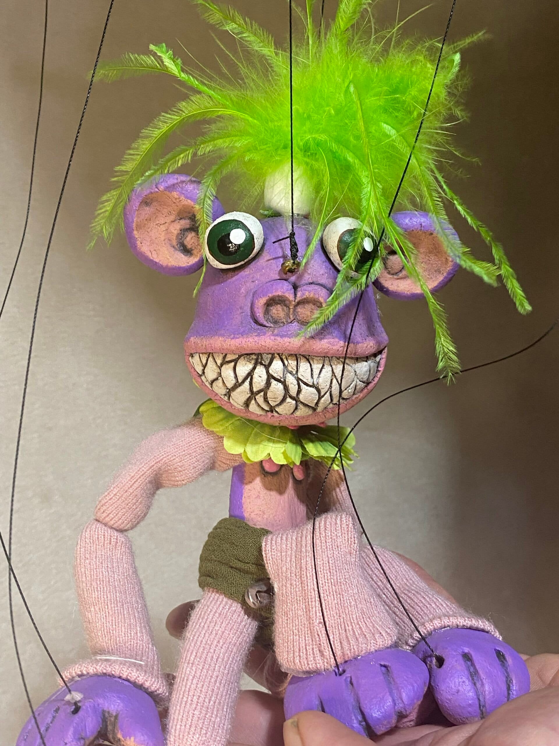 Crazy Purple Monkey - Anthro Marionette