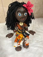 Islander Girl Marionette Puppet - Handcrafted Clay Classic