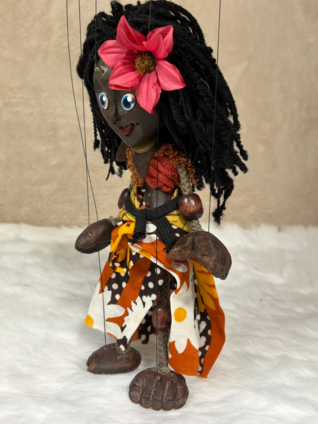 Islander Girl Marionette Puppet - Handcrafted Clay Classic
