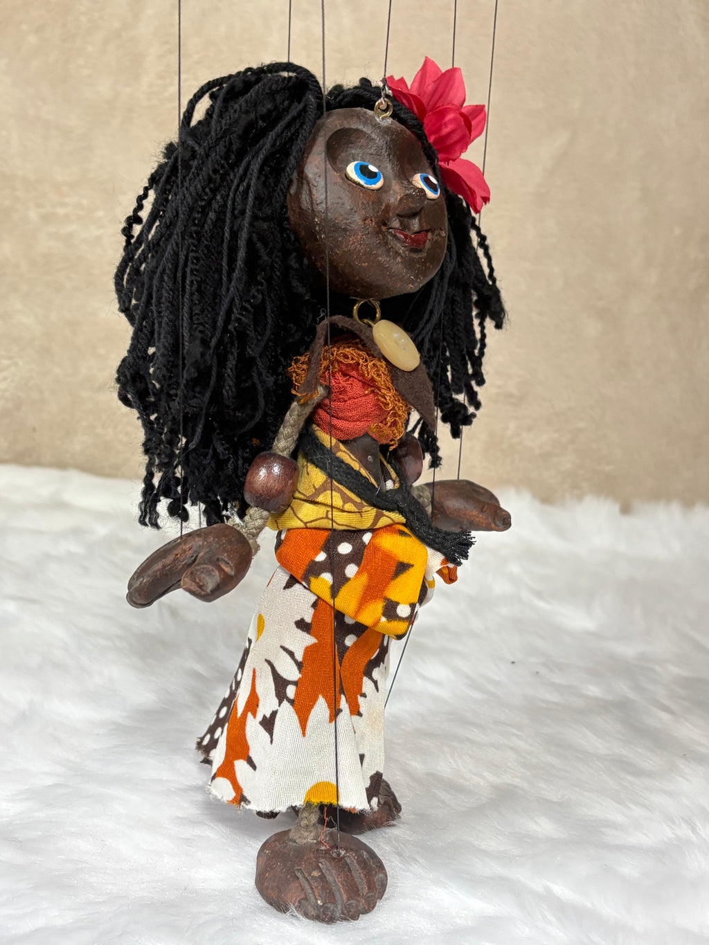 Islander Girl Marionette Puppet - Handcrafted Clay Classic