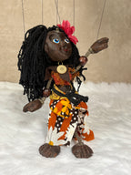 Islander Girl Marionette Puppet - Handcrafted Clay Classic