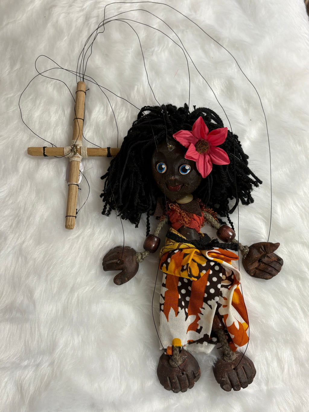 Islander Girl Marionette Puppet - Handcrafted Clay Classic