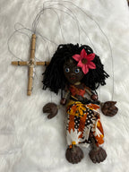 Islander Girl Marionette Puppet - Handcrafted Clay Classic