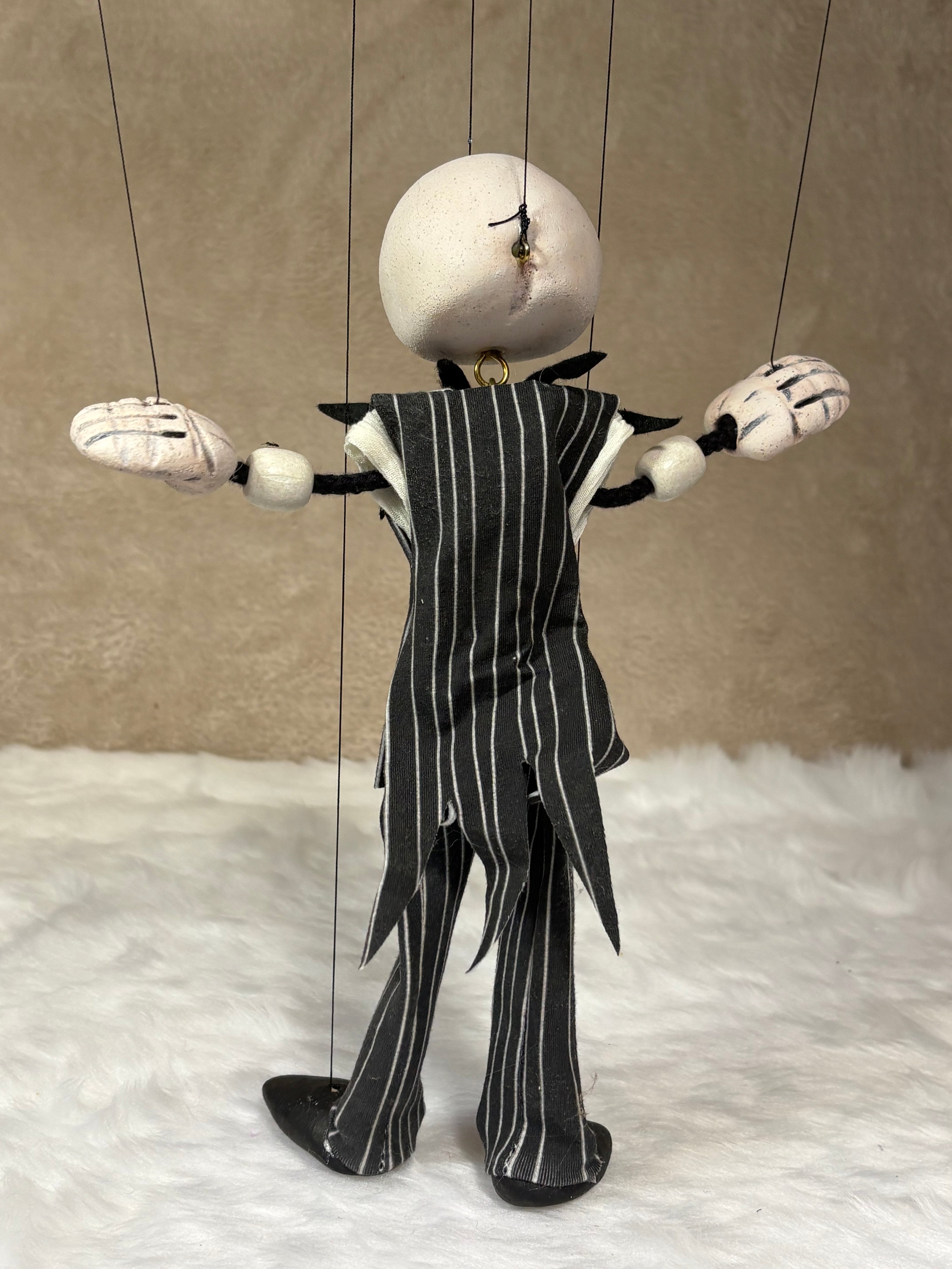 Jack Skellington puppet - Nightmare Before Christmas collectible marionette"