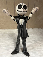 Collectible Jack Skellington puppet - handcrafted marionette detail
