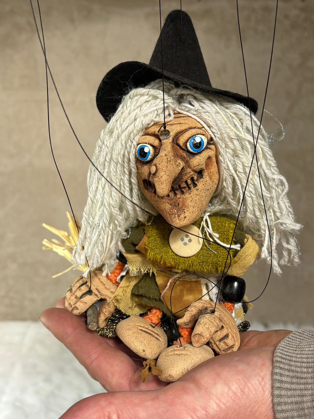 Tawna Ashcroft the Woodland Witch: Marionette Puppet