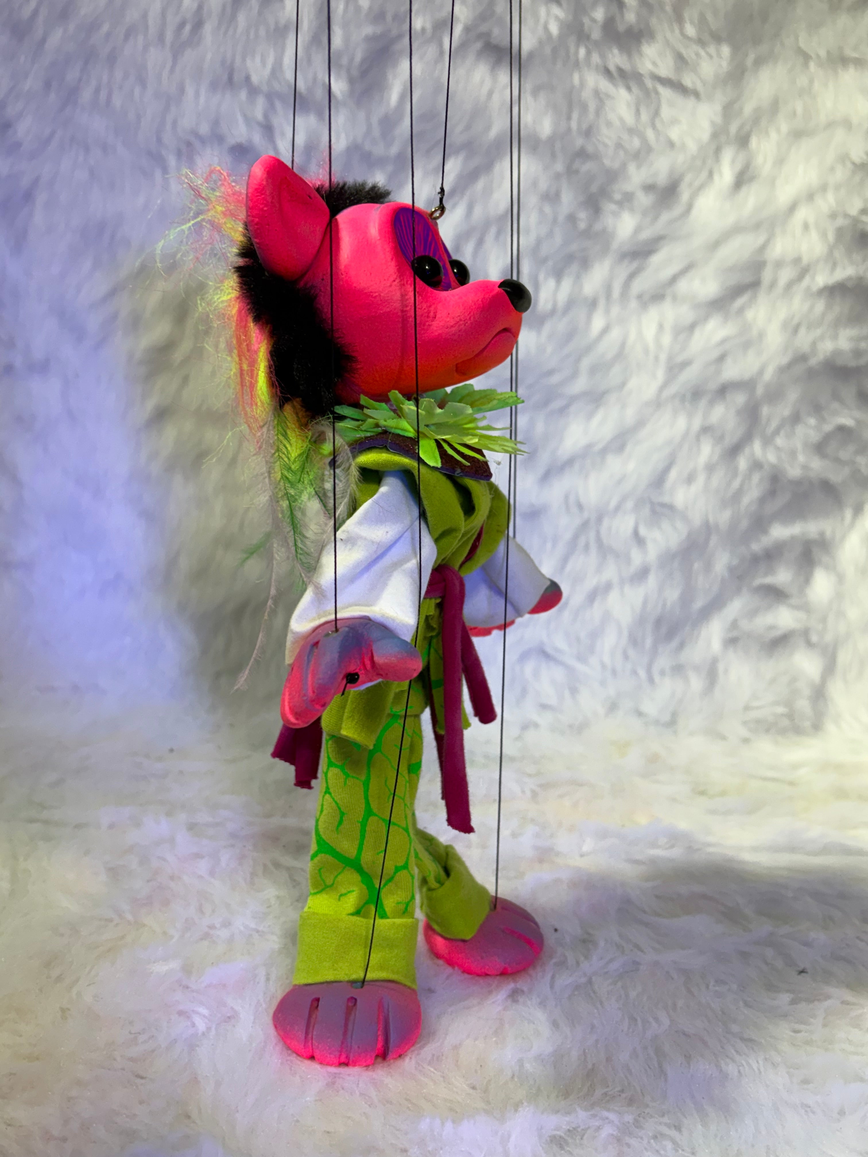 Dare Bear -UV Marionette Puppet