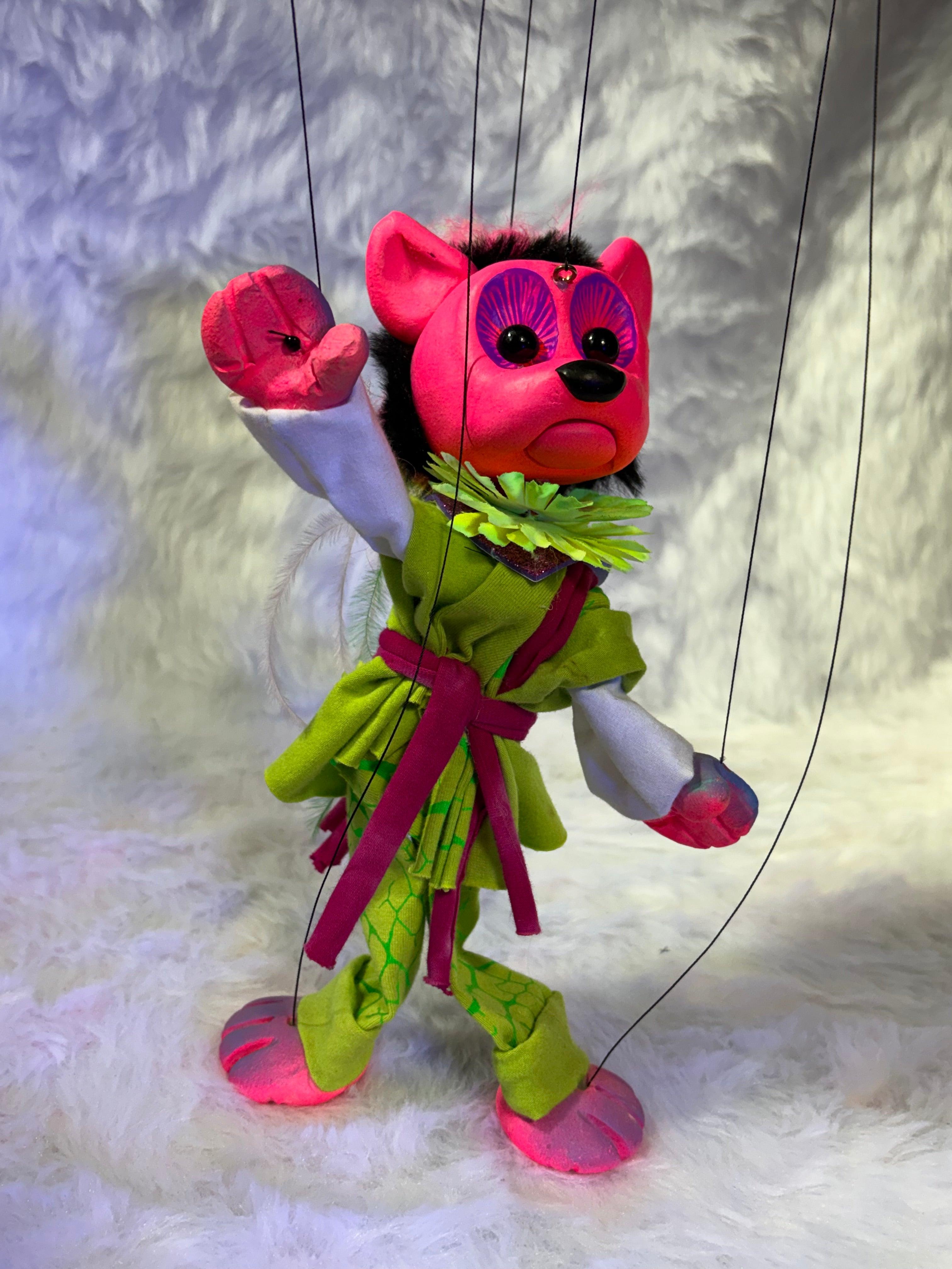 Dare Bear -UV Marionette Puppet