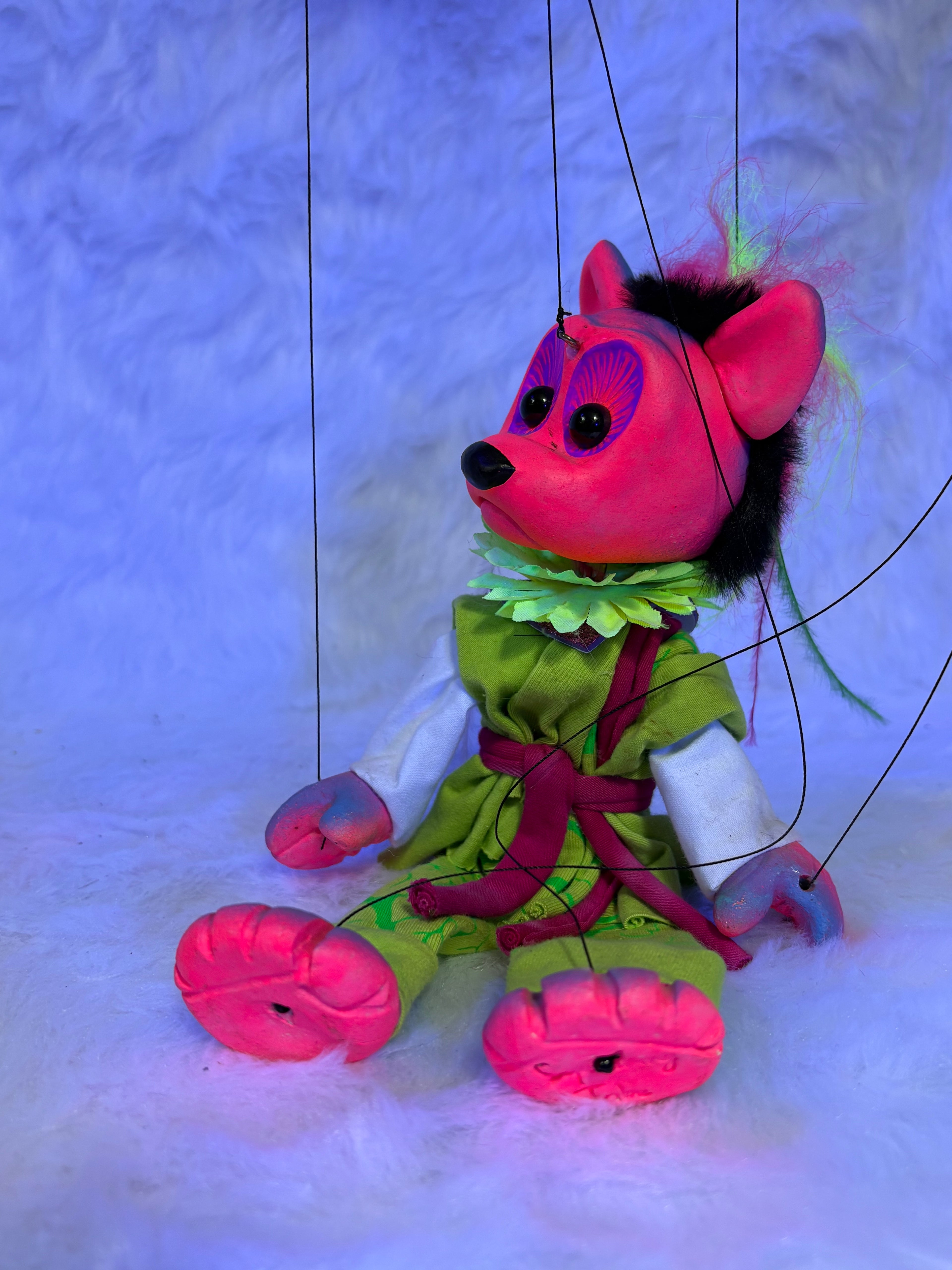 Dare Bear -UV Marionette Puppet