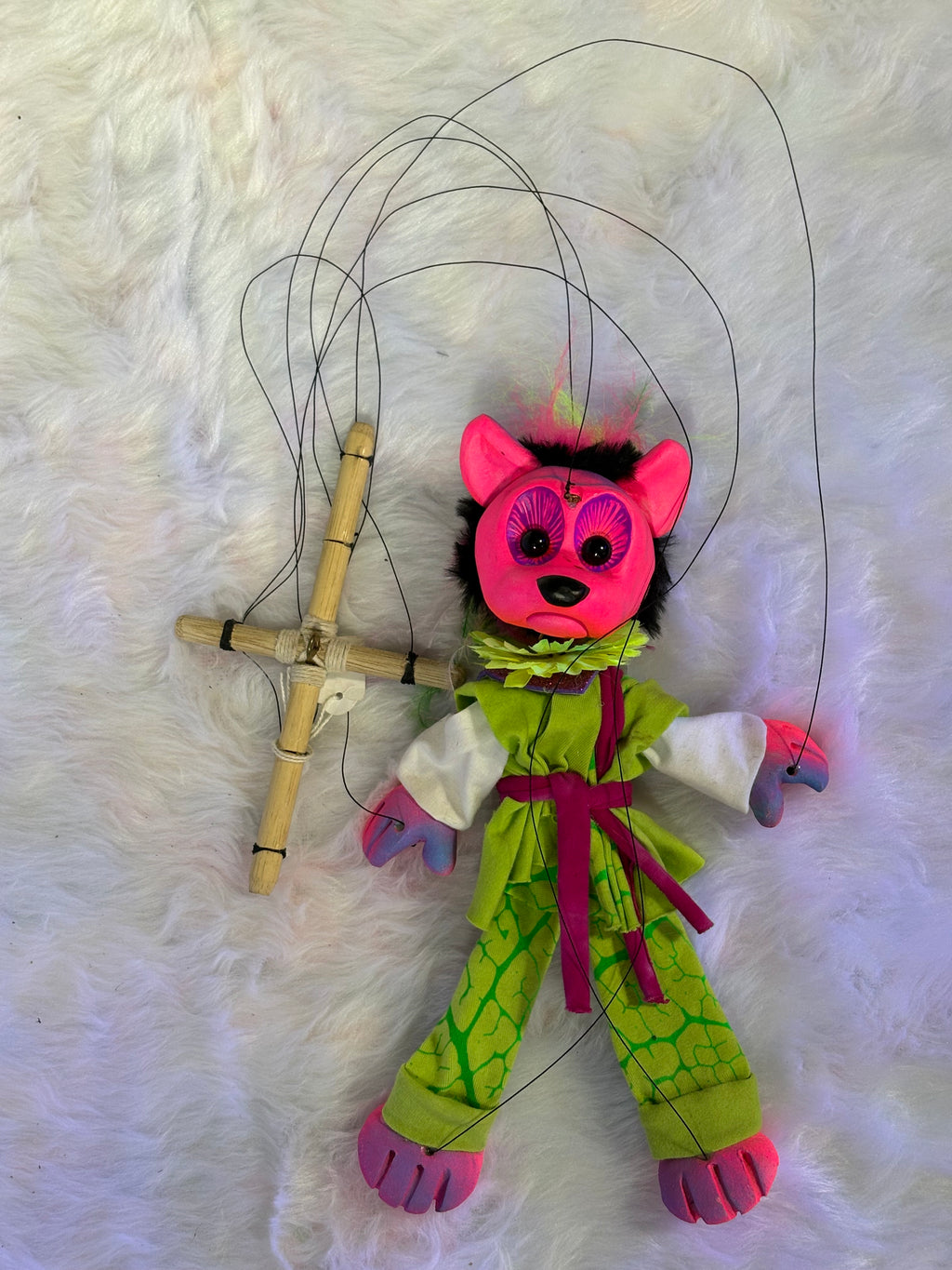 Dare Bear -UV Marionette Puppet