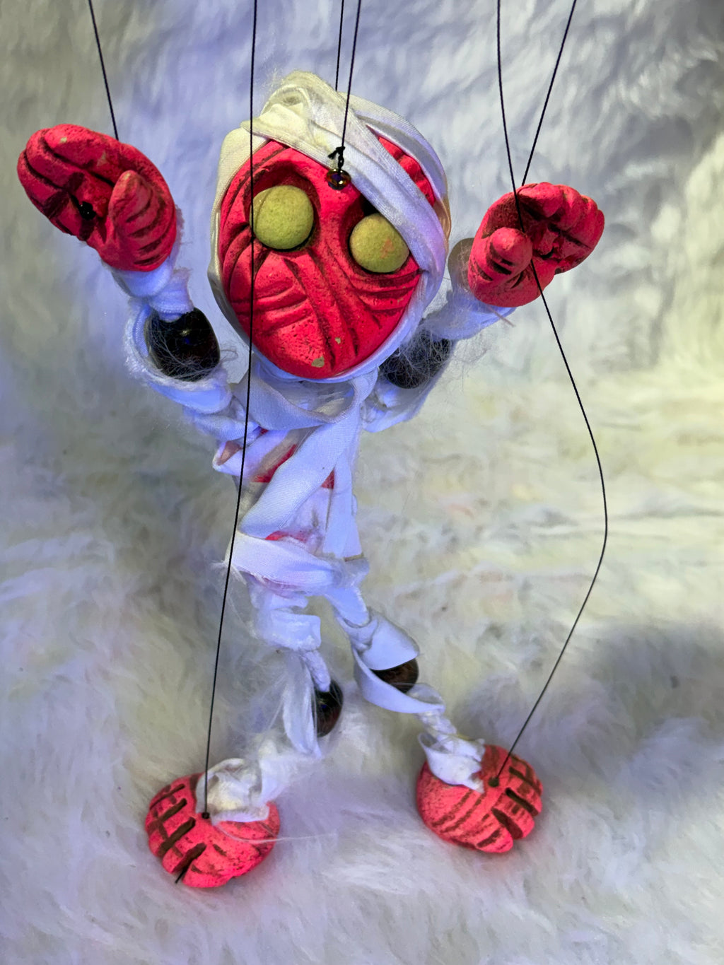 Surge the Mummy -UV Marionette Puppet