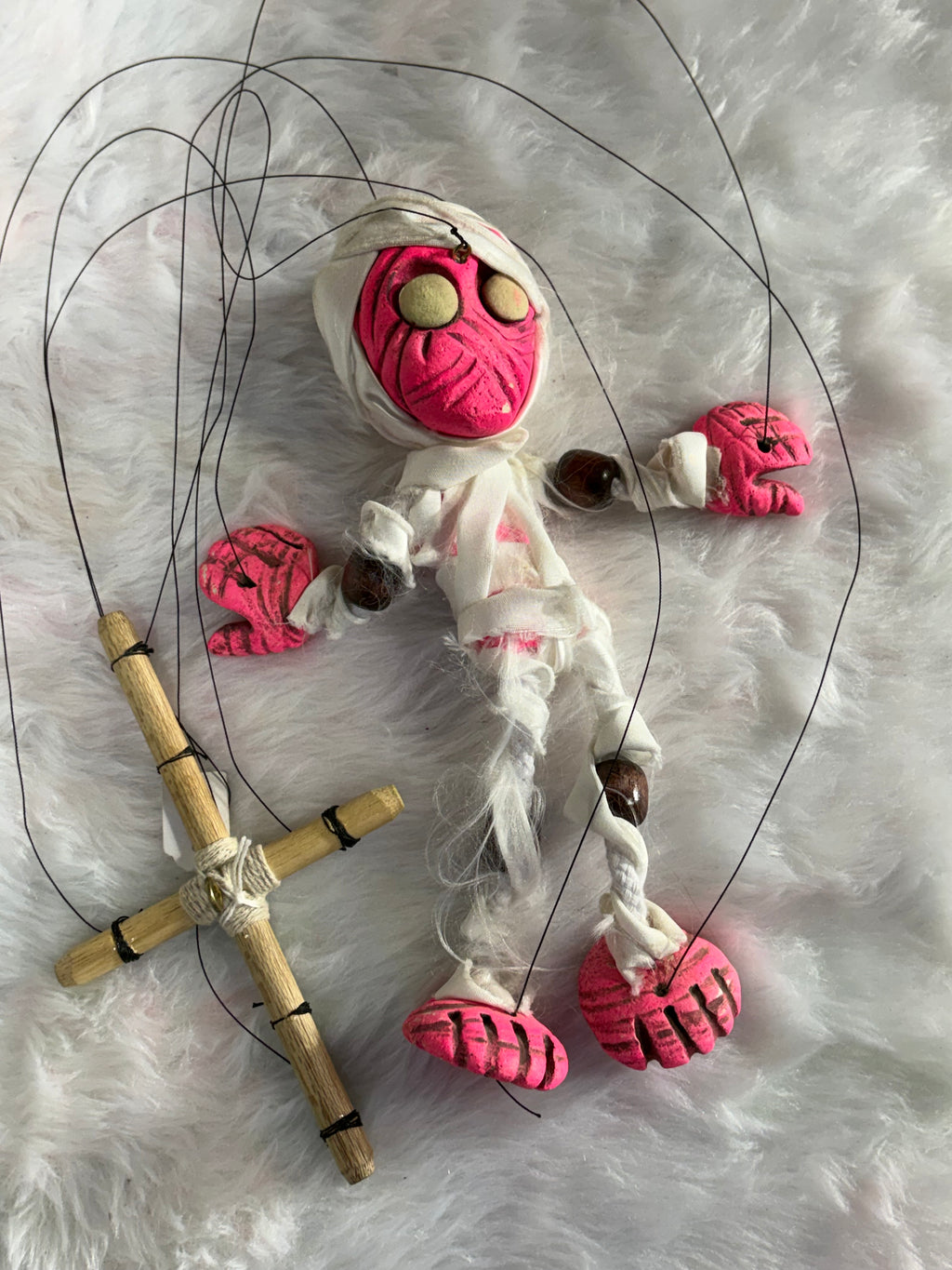 Surge the Mummy -UV Marionette Puppet