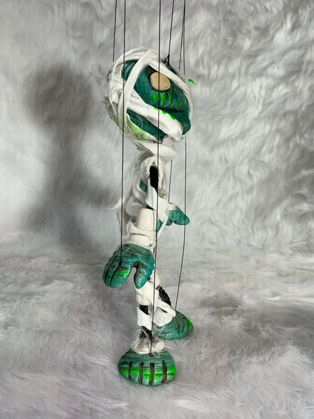 Tab the Mummy -UV Marionette Puppet