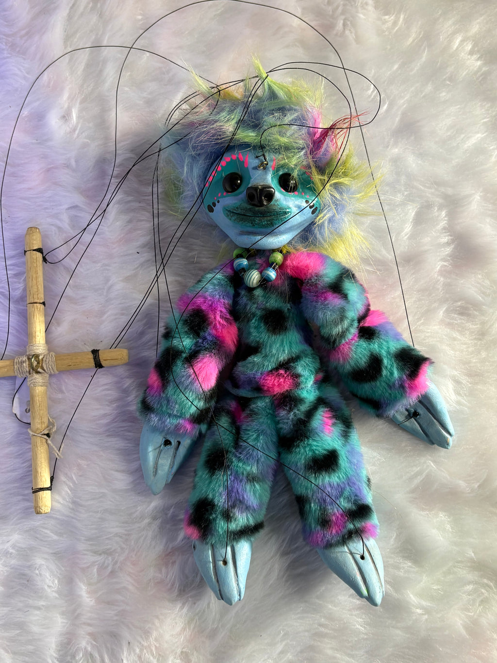 Schweppes the Sloth- Marionette Puppet
