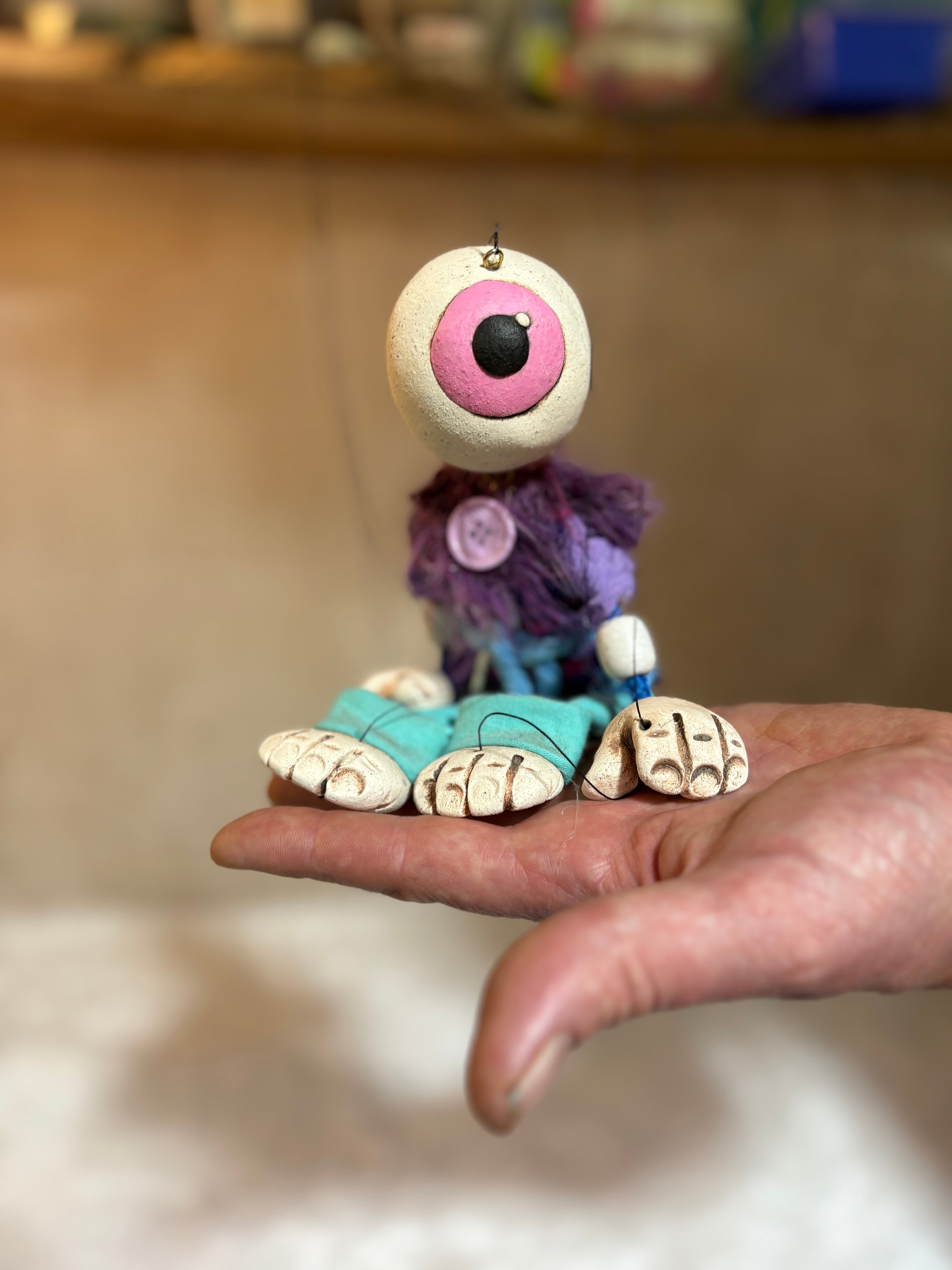 Eyeball Dude - Classic Marionette Puppet