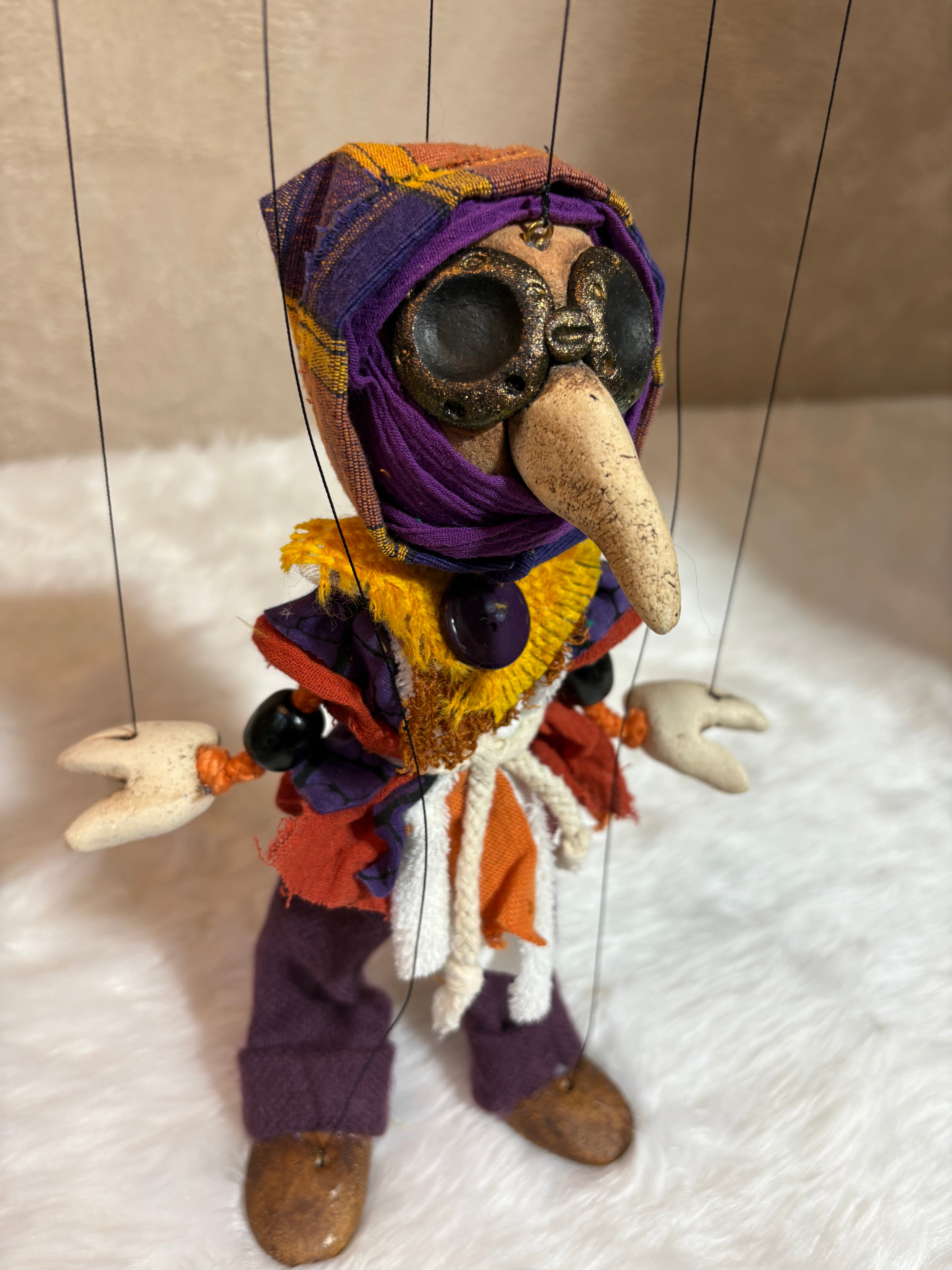 Plague Doctor Marionette Puppet